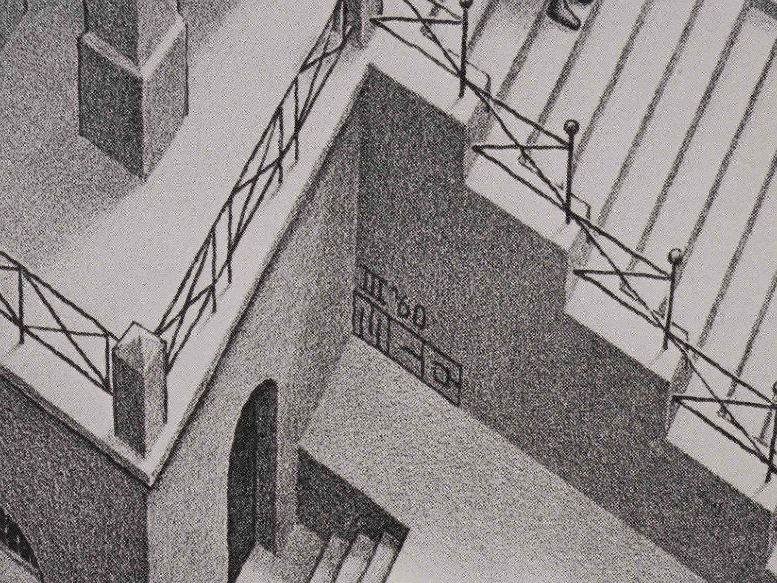 AFTER ESCHER DUTCH IMPOSSIBLE OBJECT OFFSET PRINT - 3