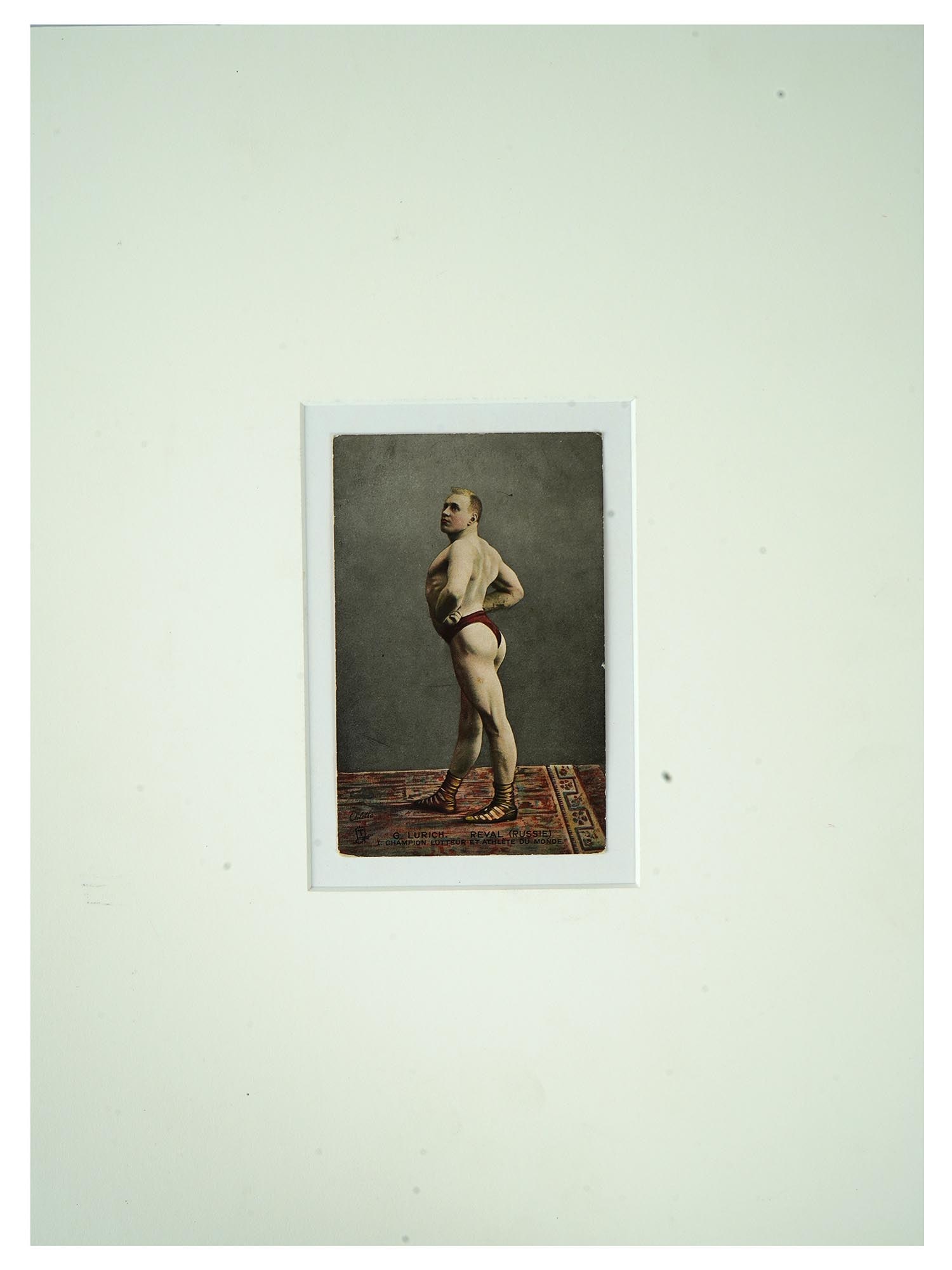 ANTIQUE RUSSIAN PORTRAIT PHOTO OF FAMOUS WRESTLER (1 of 4)