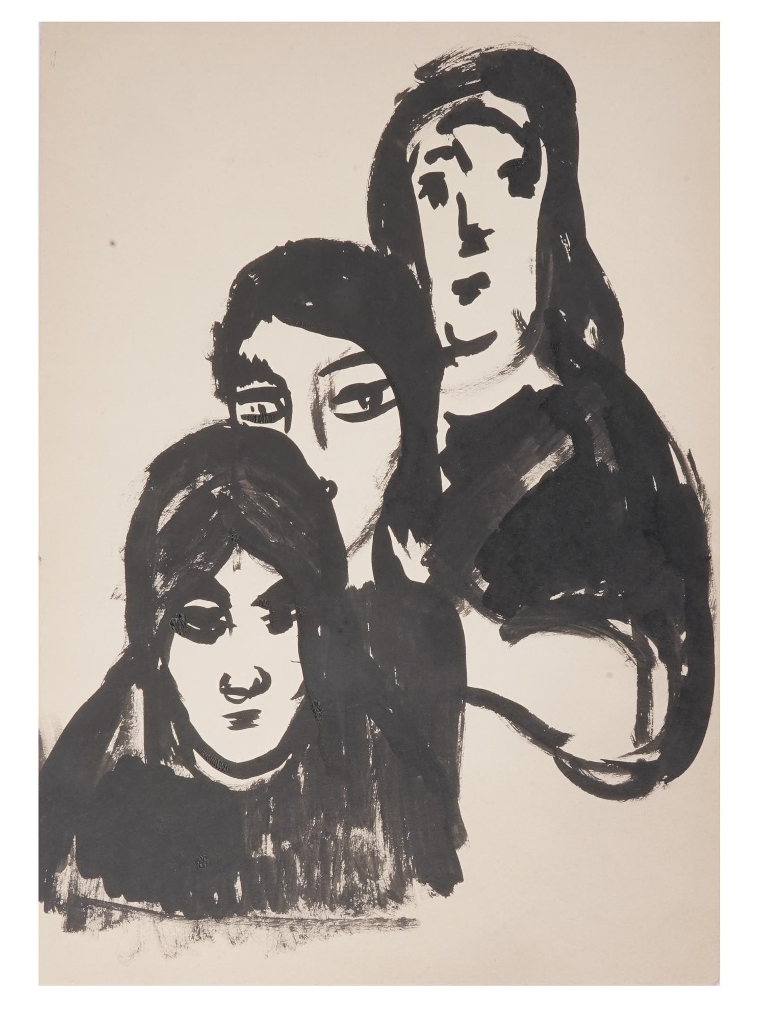 RUSSIAN SOVIET INK DRAWING BY GALINA SOLOVIEVA (1 of 8)