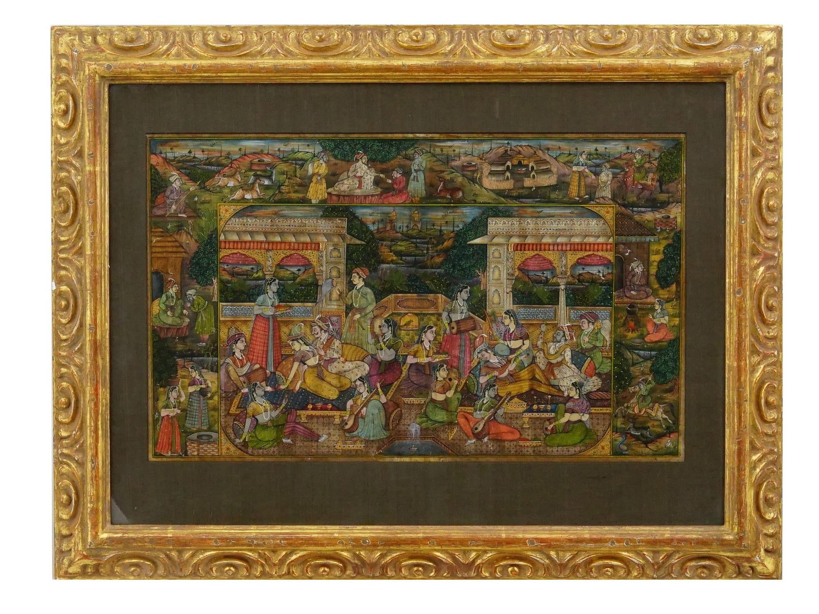 ANTIQUE INDIAN BRITISH RAJ MINIATURE PAINTING (1 of 8)