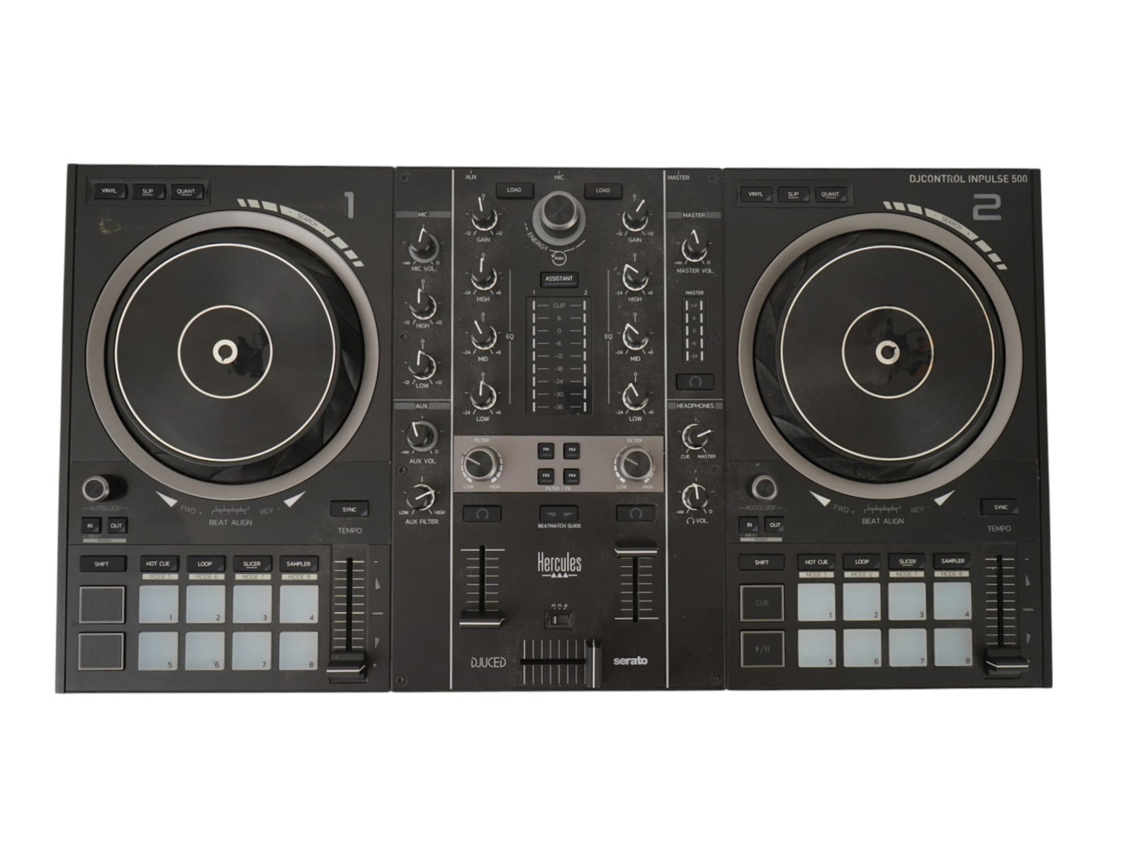 HERCULES DJCONTROL INPULSE 500 TWO DECK USB CONTROLLER - 2