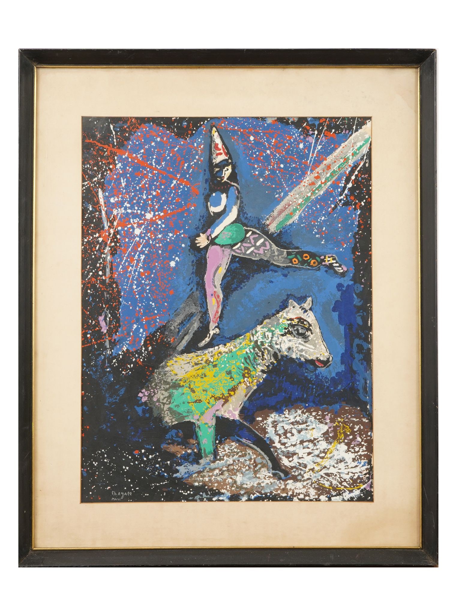 MARC CHAGALL RUSSIAN FRENCH COLOR LITHOGRAPH (1 of 6)