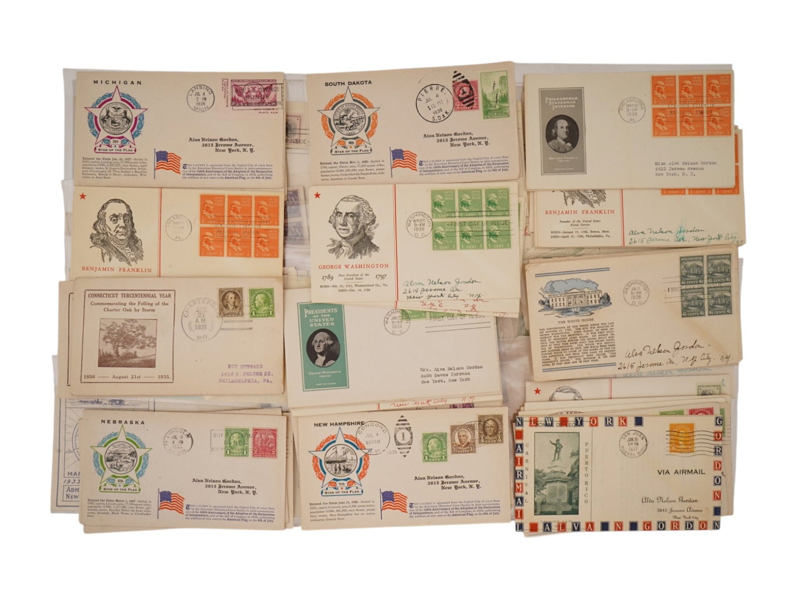 VINTAGE MID CENTURY ENVELOPES AND STAMPS (1 of 7)