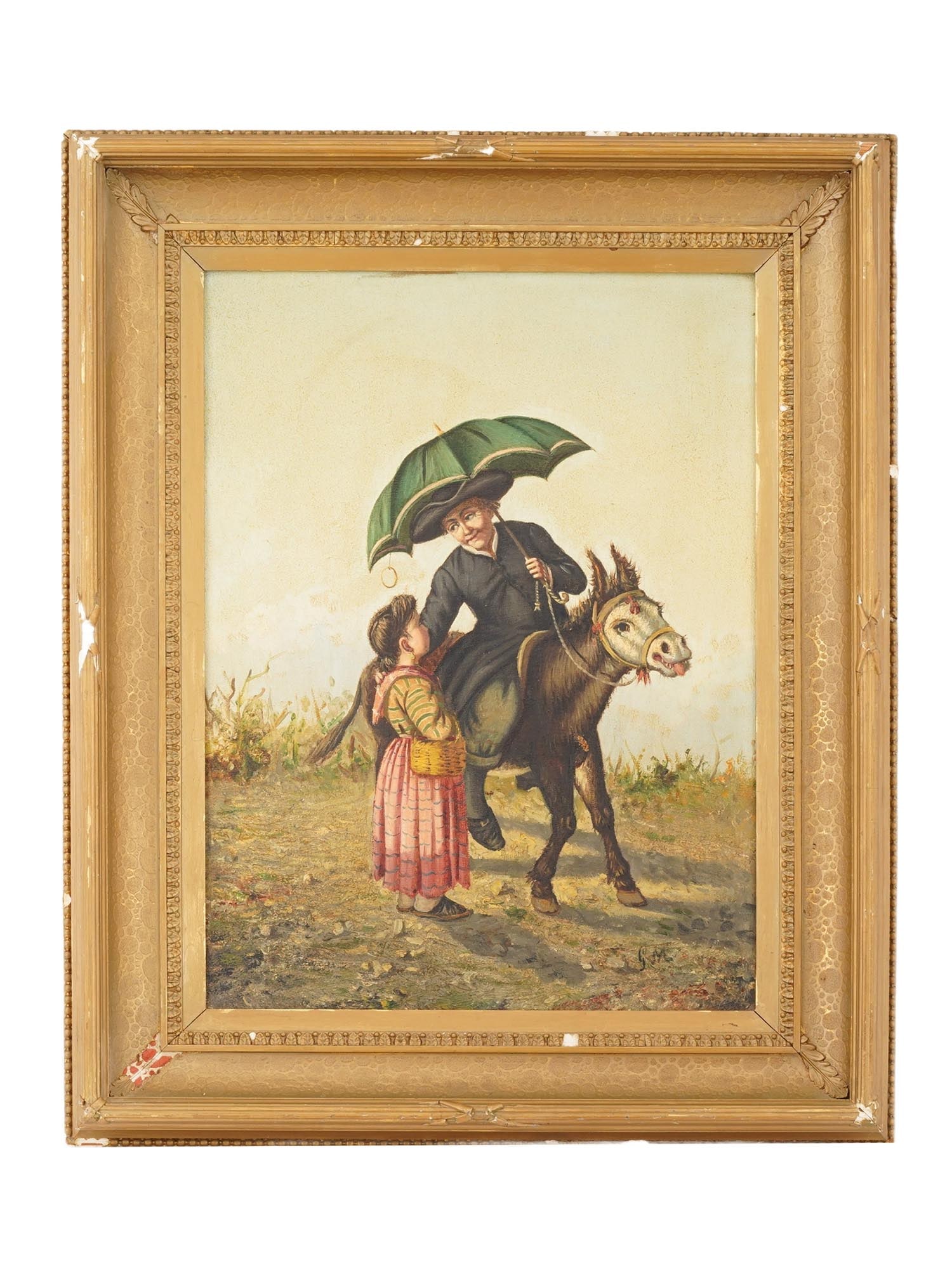 OIL GENRE PAINTING ATTRIBUTED TO GAETANO MORMILE (1 of 6)