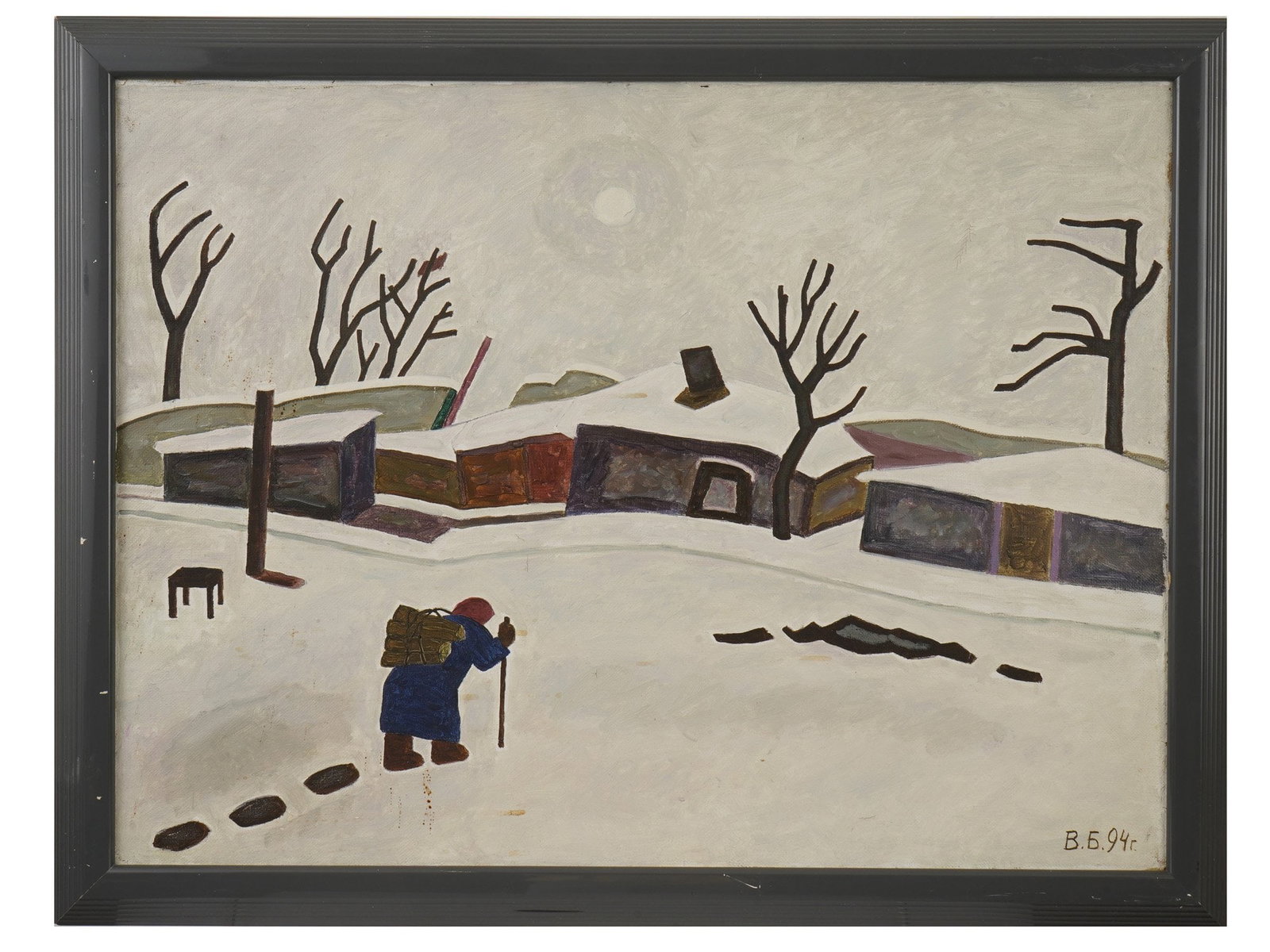 RUSSIAN OIL ON CANVAS PAINTING BY V BARYKIN 1994 (1 of 7)