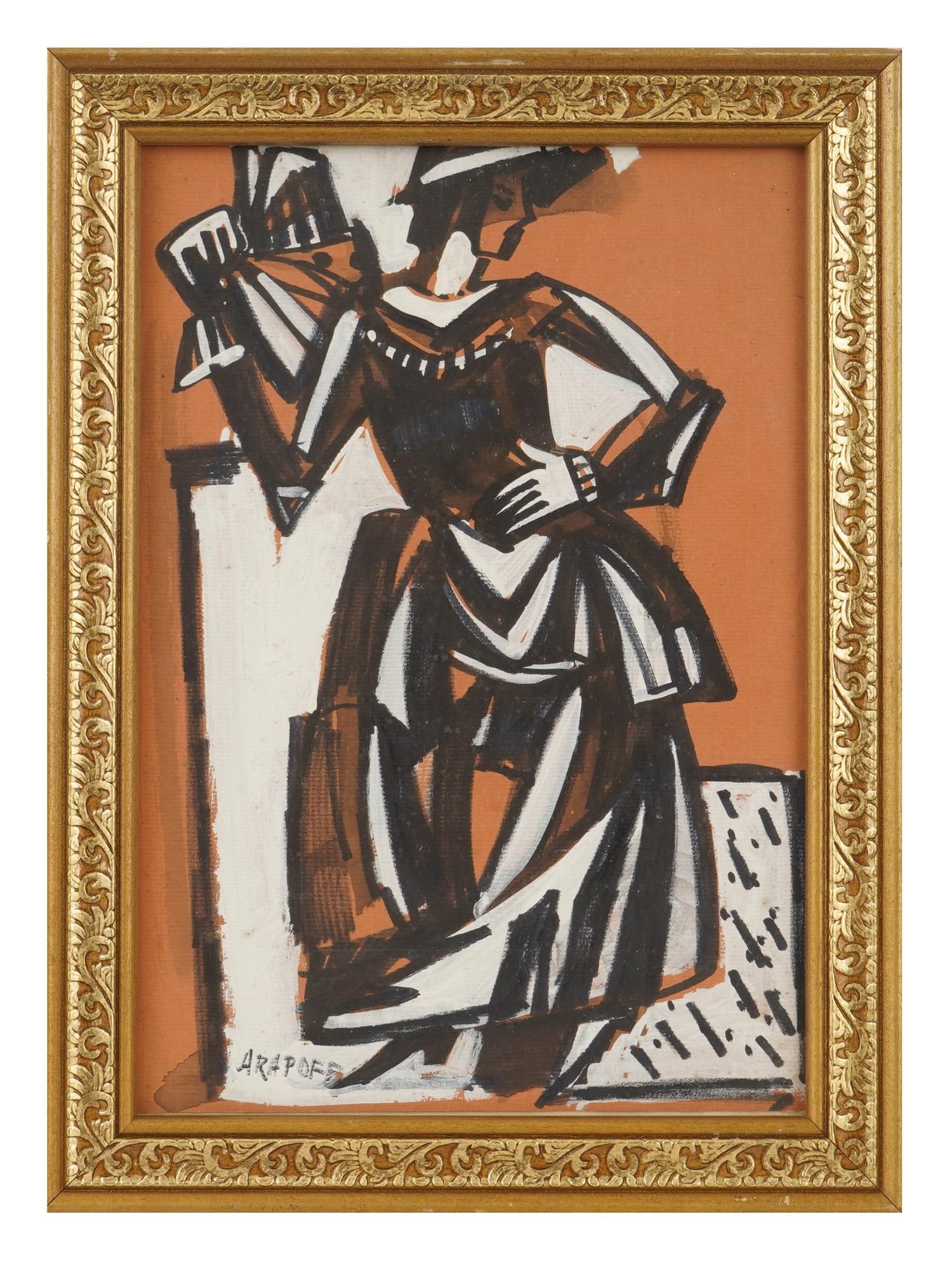 ANATOLY ARAPOFF RUSSIAN THEATRICAL COSTUME SKETCH (1 of 5)