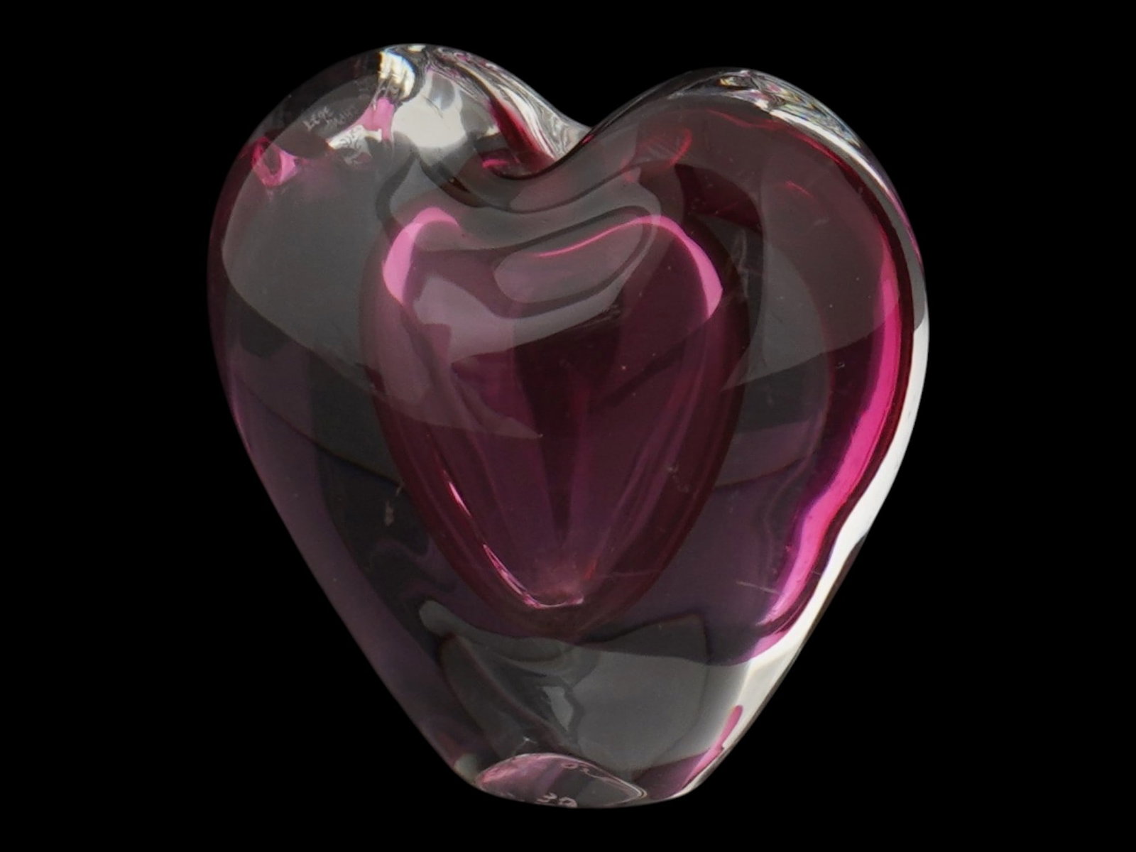 AMERICAN CRYSTAL HEART SCULPTURE BY ZELLIQUE STUDIOS (1 of 8)