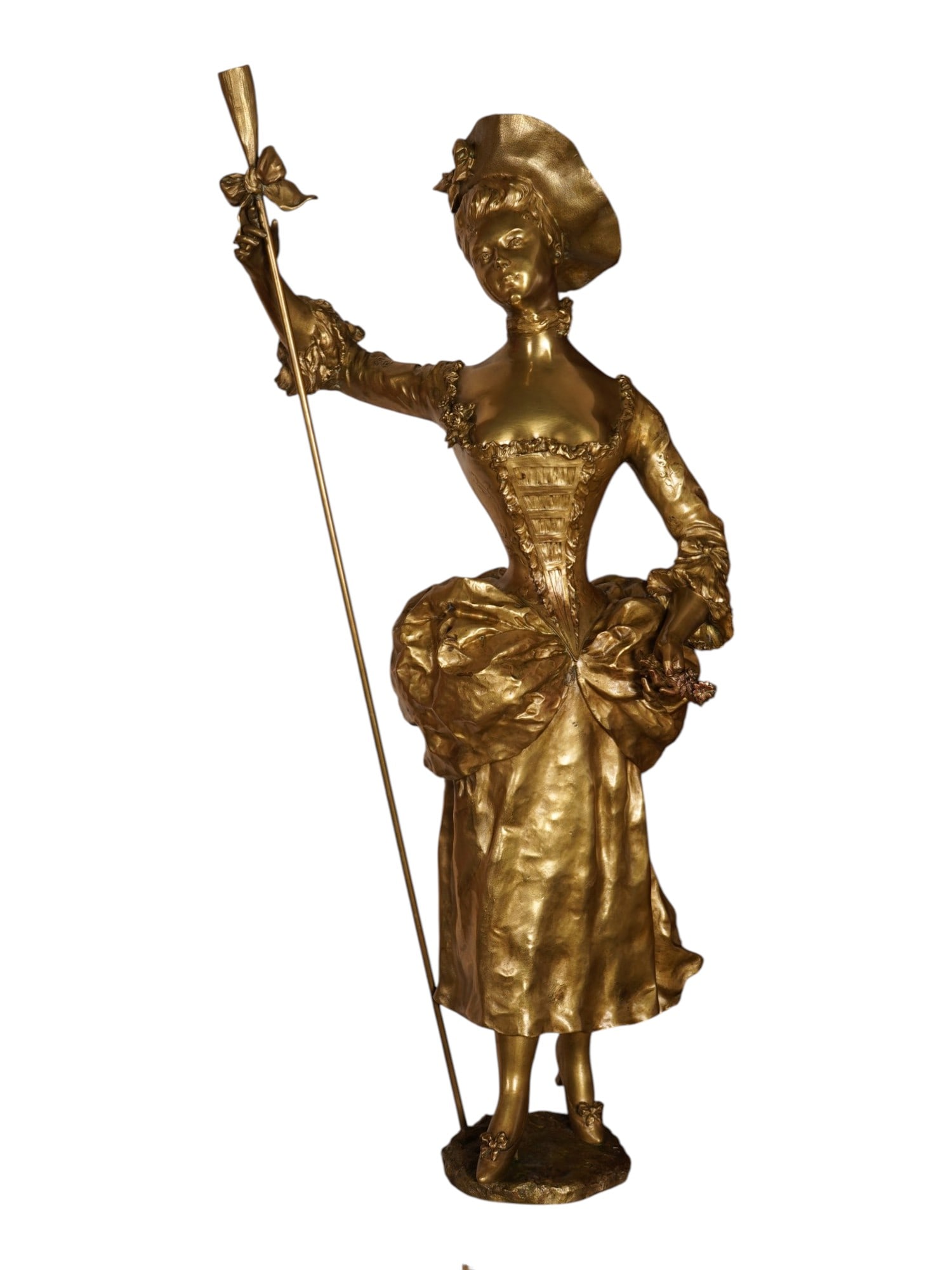 SIGNED PAUL TILLET EUROPEAN GILT BRONZE SCULPTURE (1 of 8)