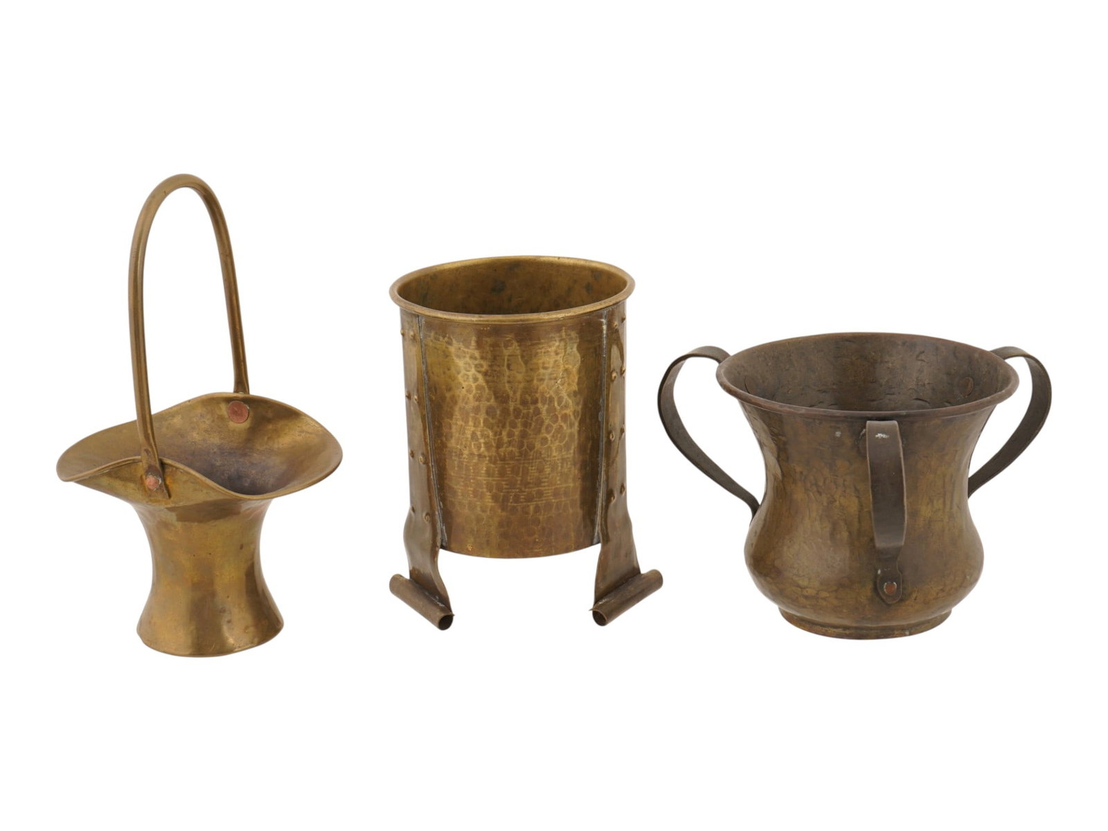 COLLECTION OF RUSSIAN MINIATURE BRASS VESSELS MARKED (1 of 10)