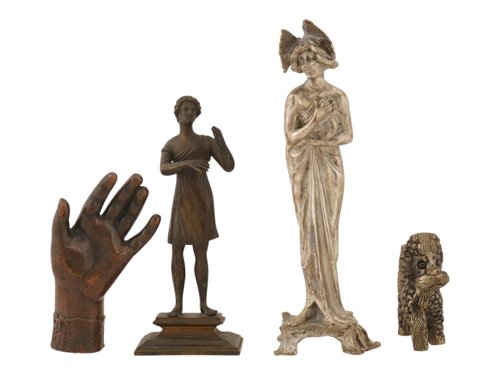 ANTIQUE AND VINTAGE DECORATIVE METAL SCULPTURES (1 of 6)