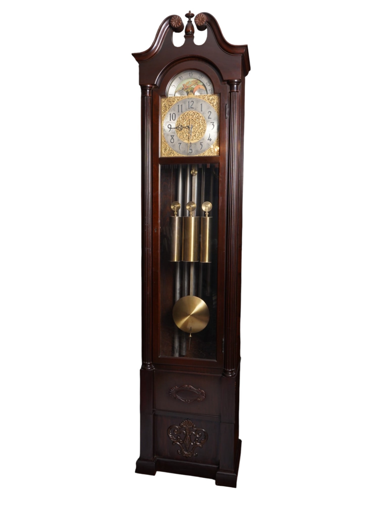 AMERICAN REVERE ELECTRIC FLOOR GRANDFATHER CLOCK (1 of 12)