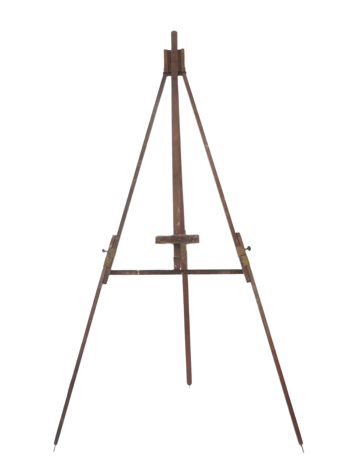 VINTAGE WOODEN ARTIST STUDIO EASEL FOR PAINTING (1 of 7)