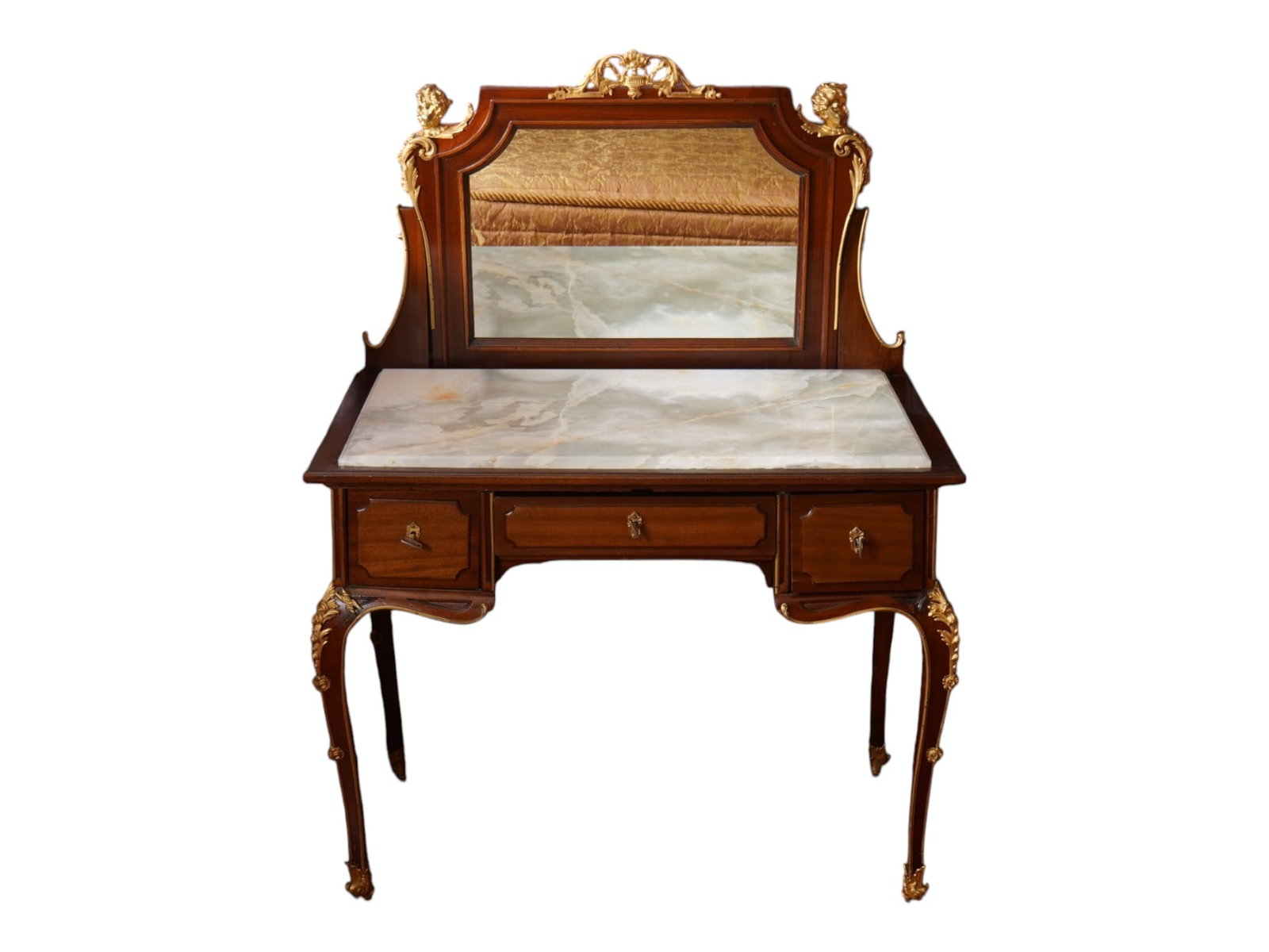 ANTIQUE FRENCH LOUIS XV REVIVAL VANITY TABLE (1 of 9)