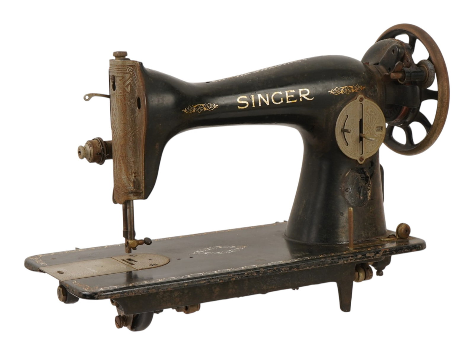 VINTAGE SINGER OSCILLATING SHUTTLE SEWING MACHINE HEAD (1 of 14)