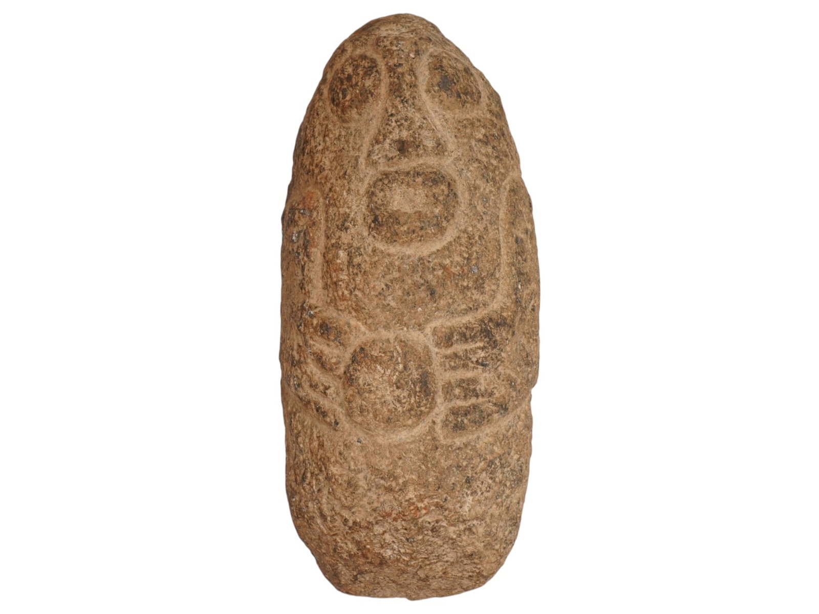 AFRICAN CAMEROON CARVED STONE FIGURE BAMILEKE PEOPLE (1 of 6)