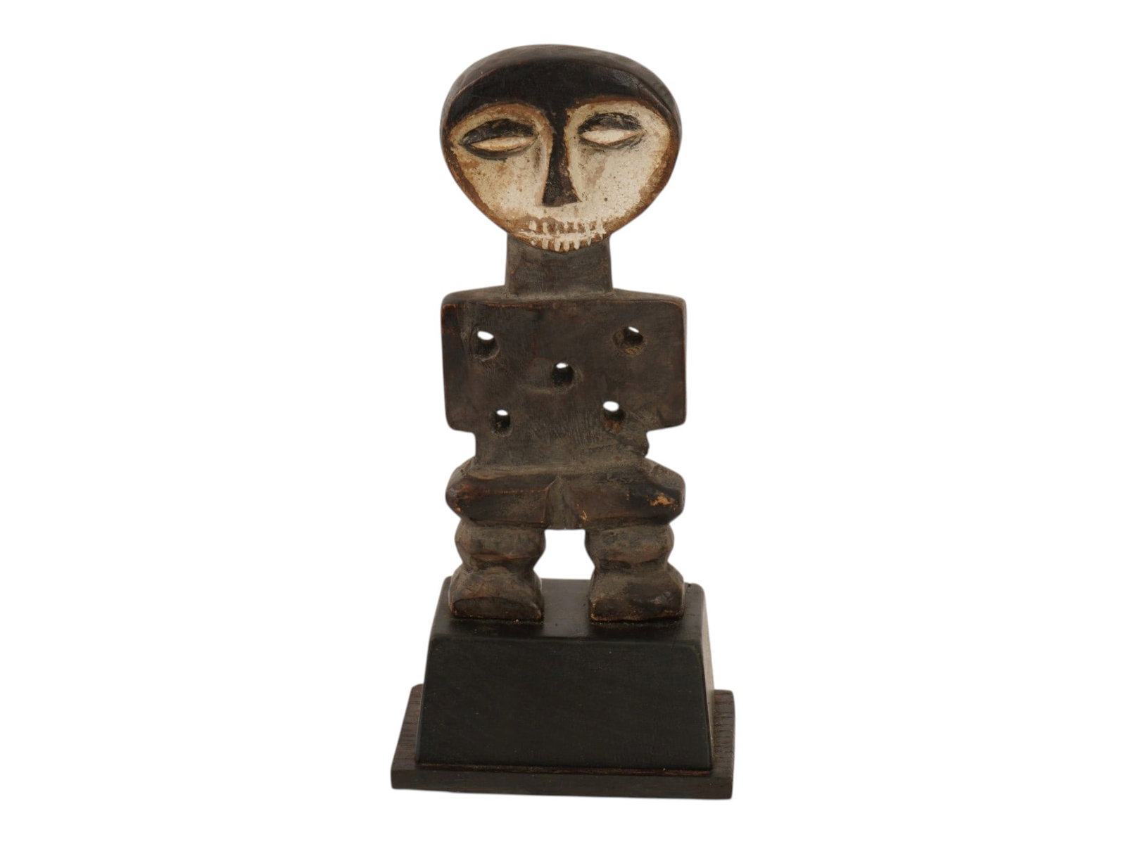 CENTRAL AFRICAN CONGO LEGA FETISH DOUBLE FACE FIGURE (1 of 6)
