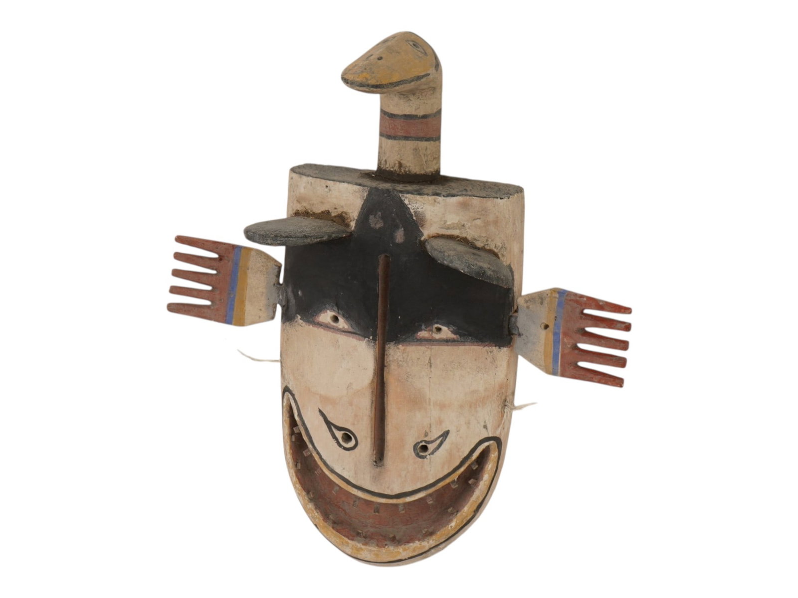 SOUTHWESTERN ALASKAN YUPIK ESKIMO SHAMAN MASK (1 of 7)