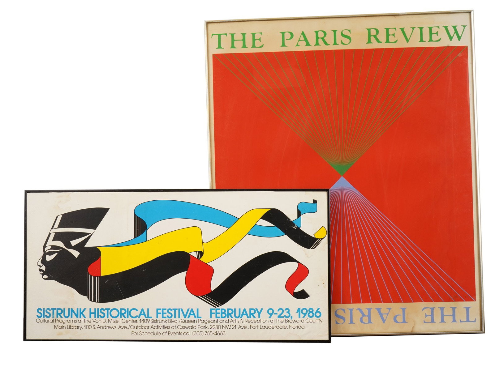 TWO1986 SISTRUNK FESTIVAL AND 1965 PARIS REVIEW POSTERS (1 of 7)