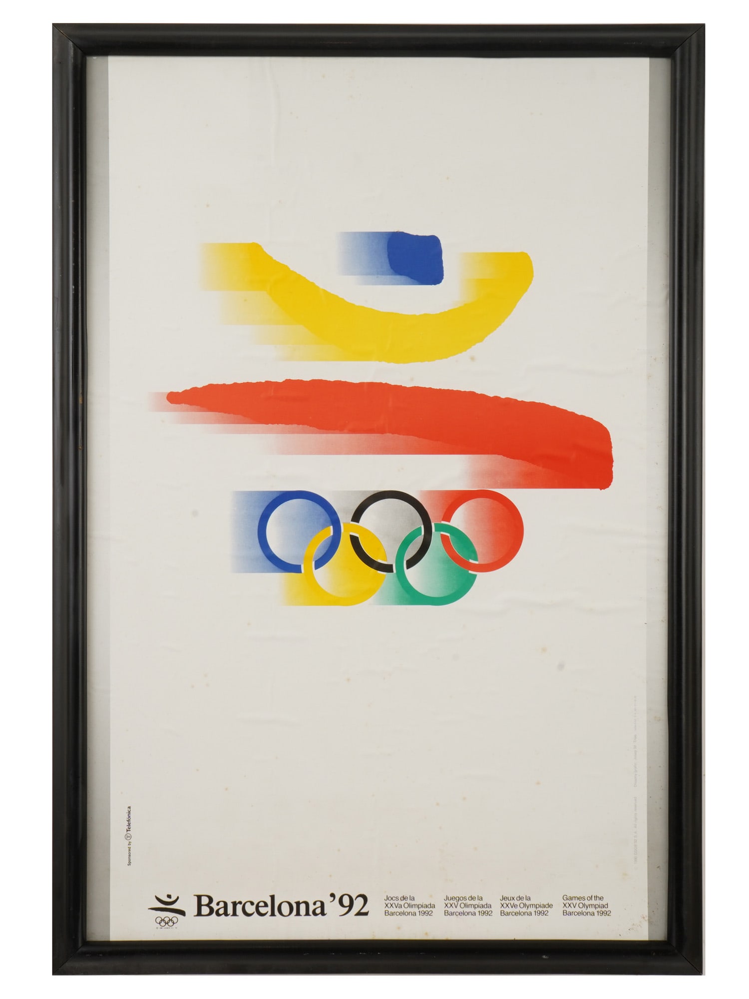 1992 BARCELONA OLYMPIC GAMES COMMEMORATIVE POSTER (1 of 5)