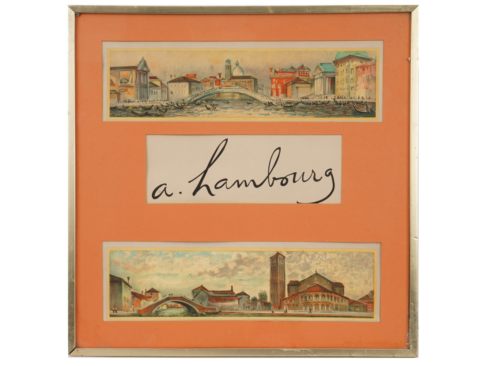 BERLIN WALL POSTCARDS ANDRE HAMBOURG LITHOGRAPHS - 2