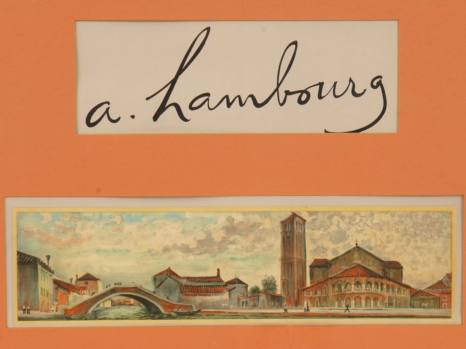 BERLIN WALL POSTCARDS ANDRE HAMBOURG LITHOGRAPHS - 4