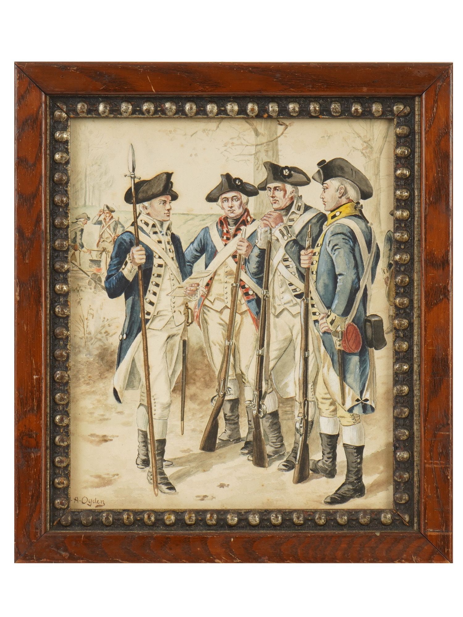 ATTR TO HENRY OGDEN AMERICAN WATERCOLOR PAINTING (1 of 4)
