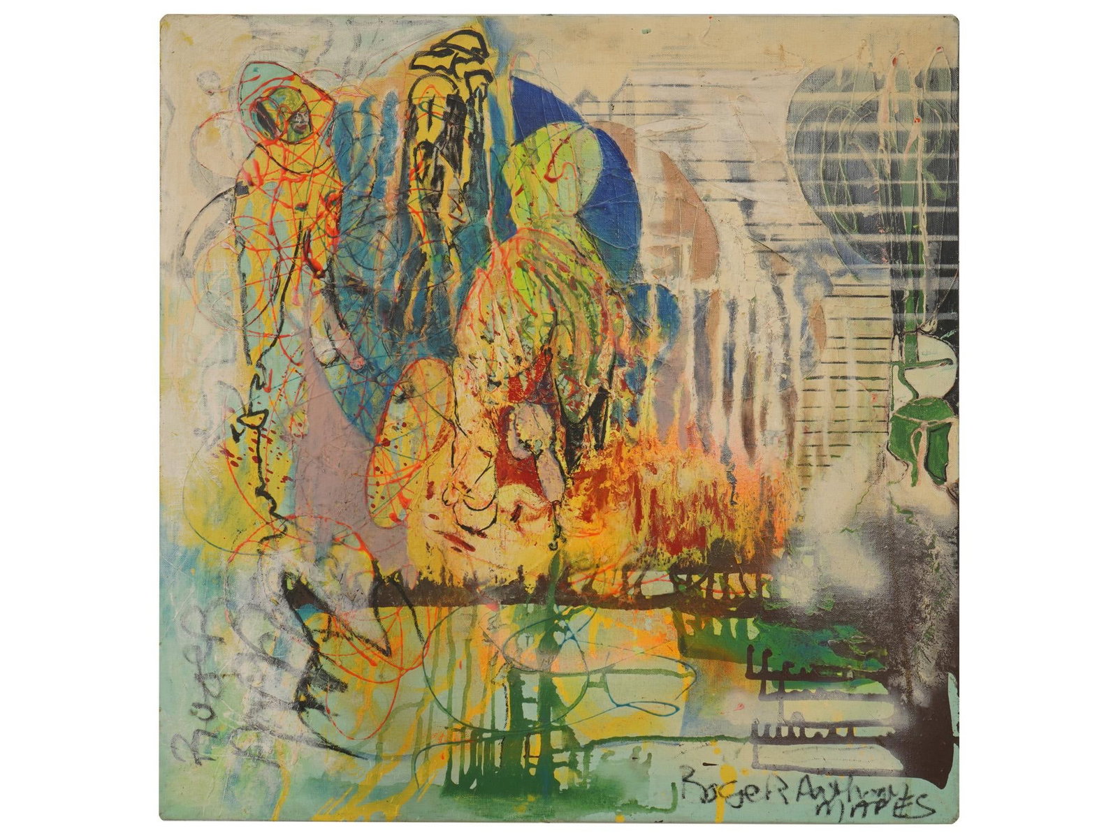 YOLANDA ROGER ANTHONY MAPES AMERICAN ABSTRACT PAINTING (1 of 5)