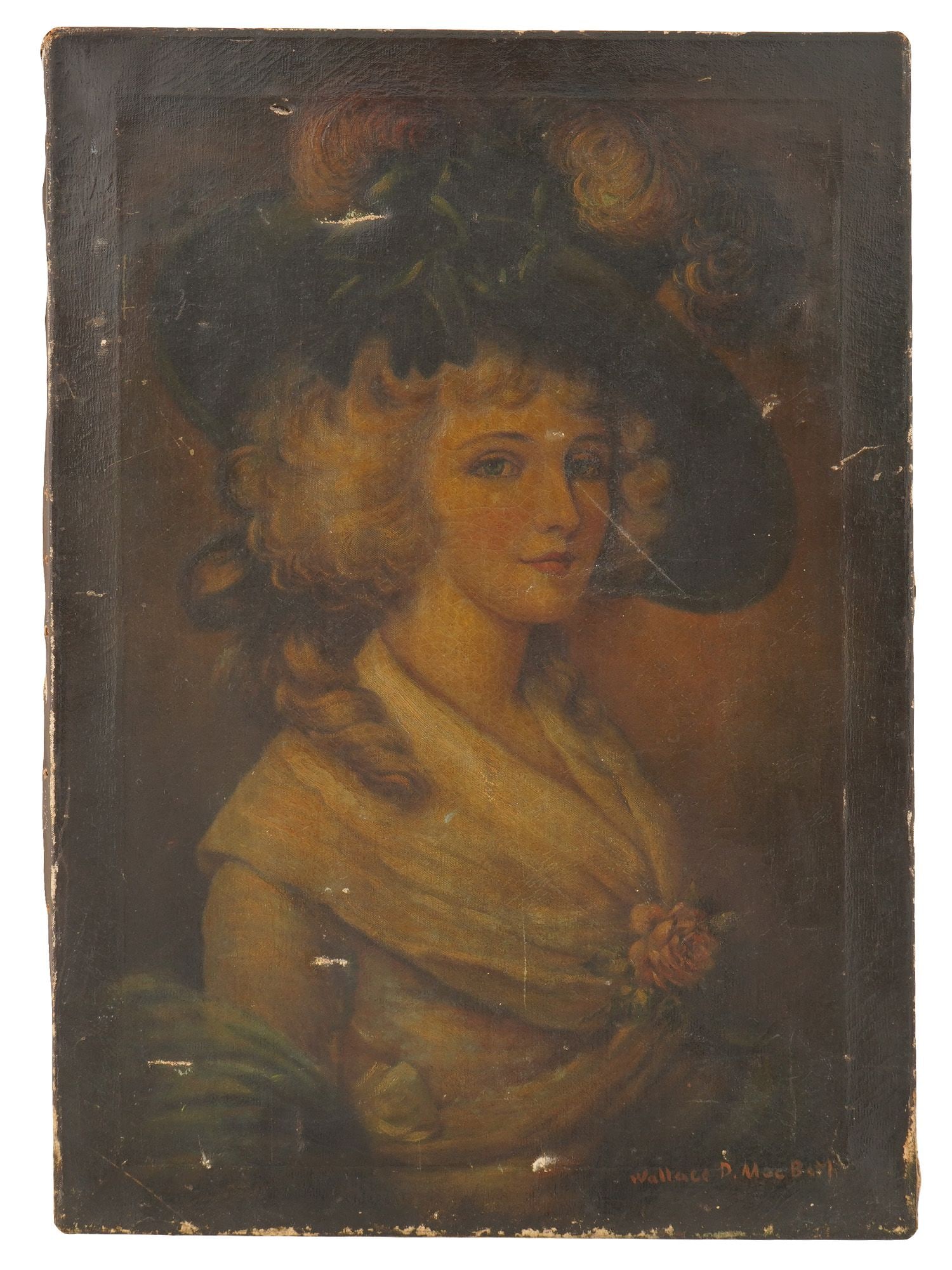 ANTIQUE SCOTTISH OIL PAINTING BY WALLACE D MACBETH (1 of 5)