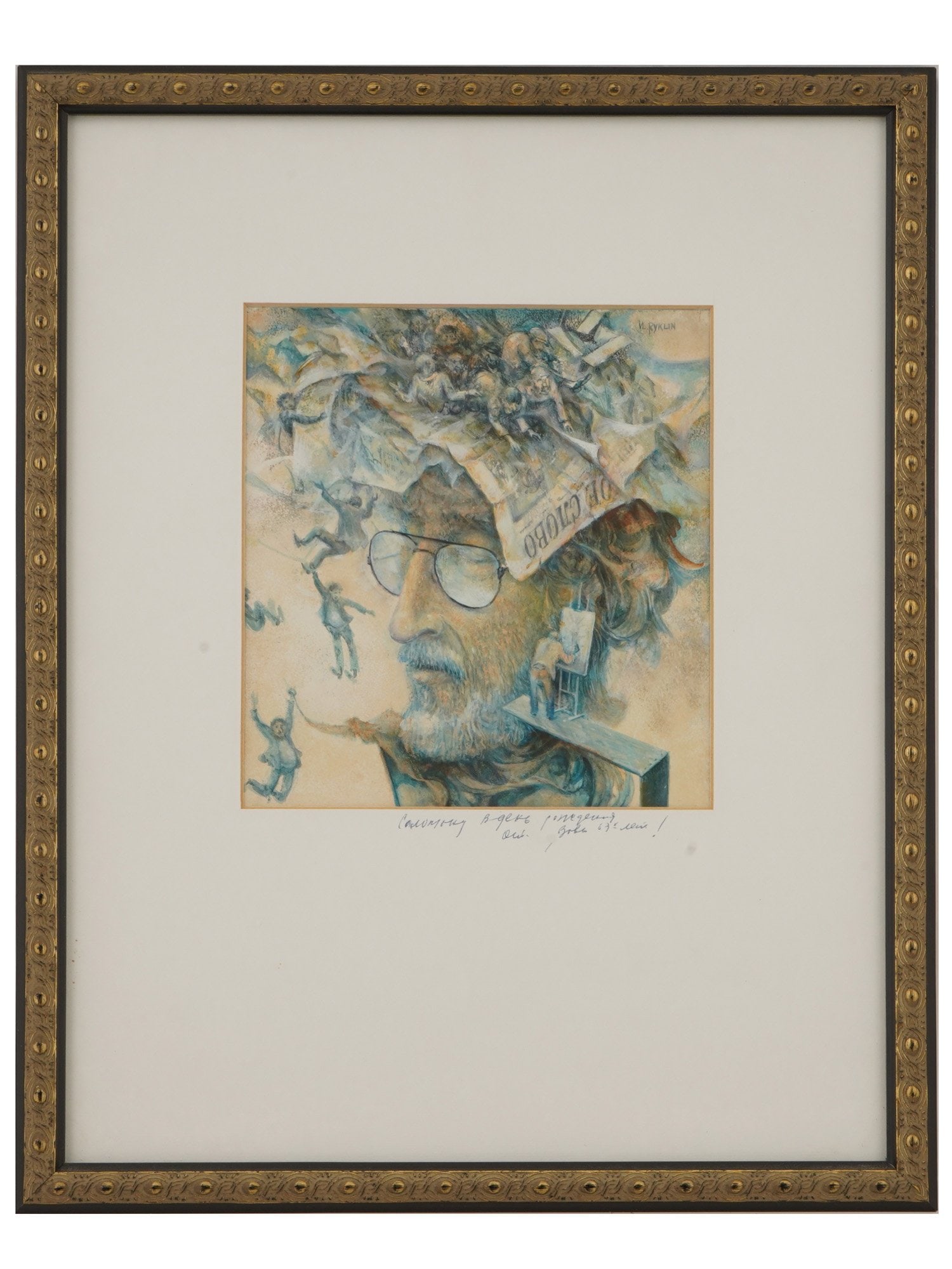 SURREALIST MIX MEDIA PAINTING BY VLADIMIR RYKLIN (1 of 5)