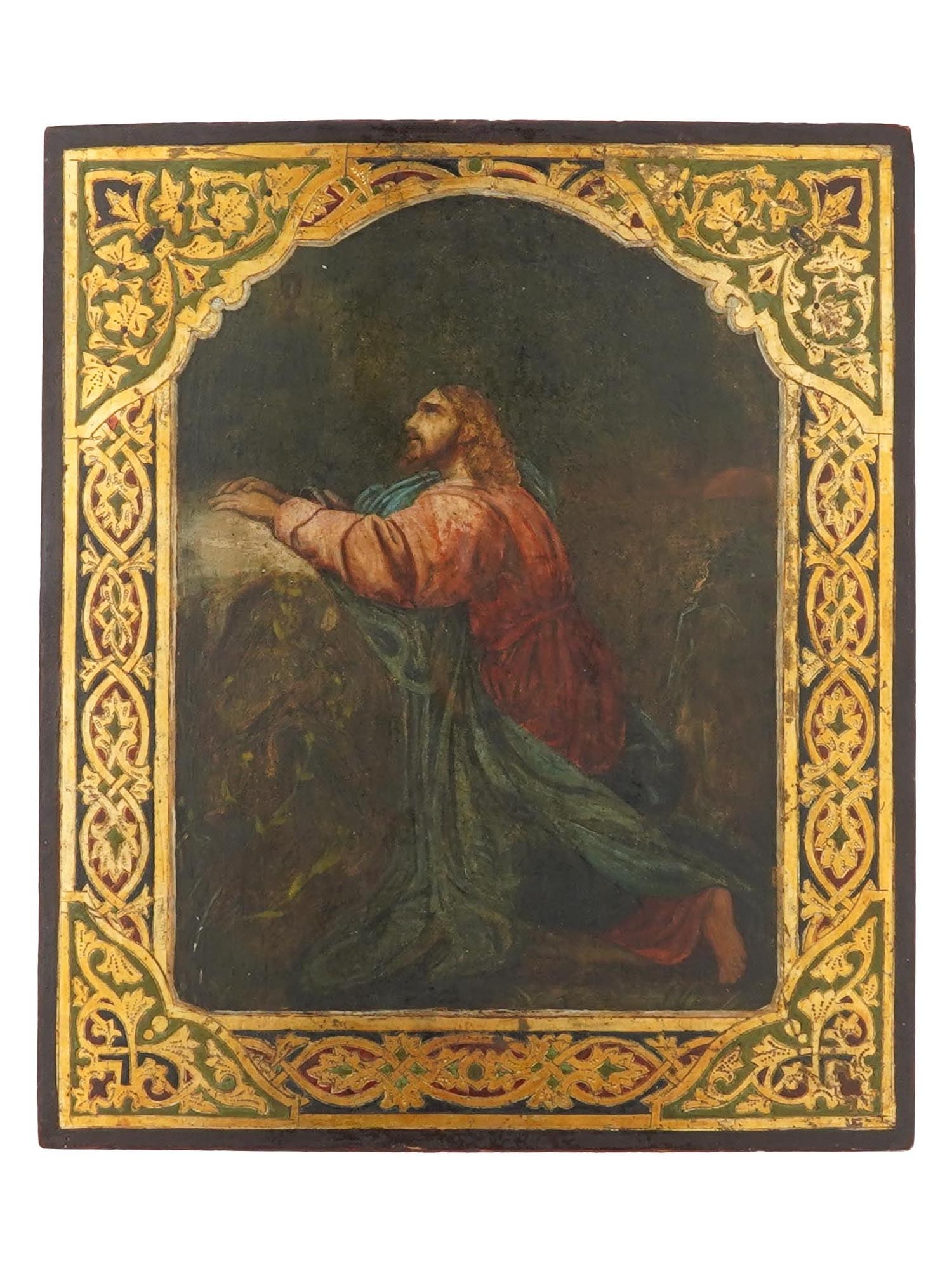 19TH C RUSSIAN ORTHODOX ICON OF THE PRAYER OF THE CUP (1 of 5)