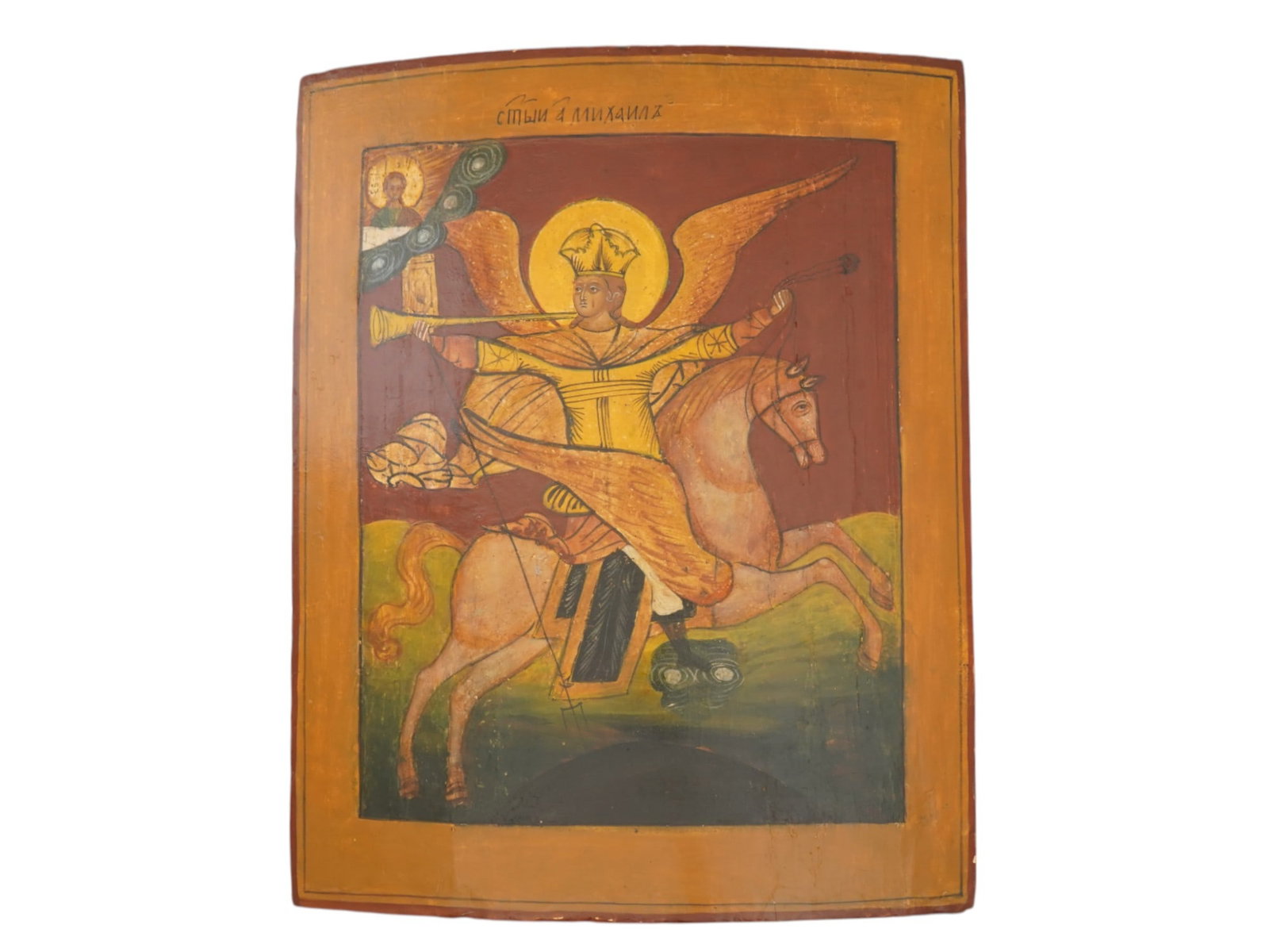 ANTIQUE RUSSIAN ICON OF SAINT ARCHANGEL MICHAEL (1 of 7)