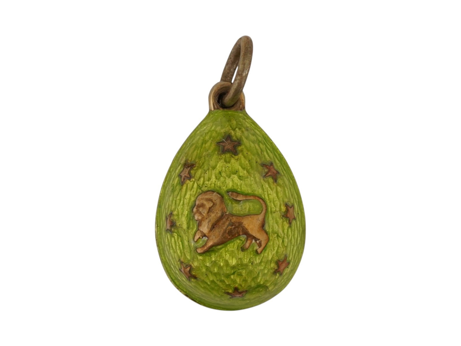 RUSSIAN SILVER GUILLOCHE ENAMEL EASTER EGG PENDANT (1 of 5)
