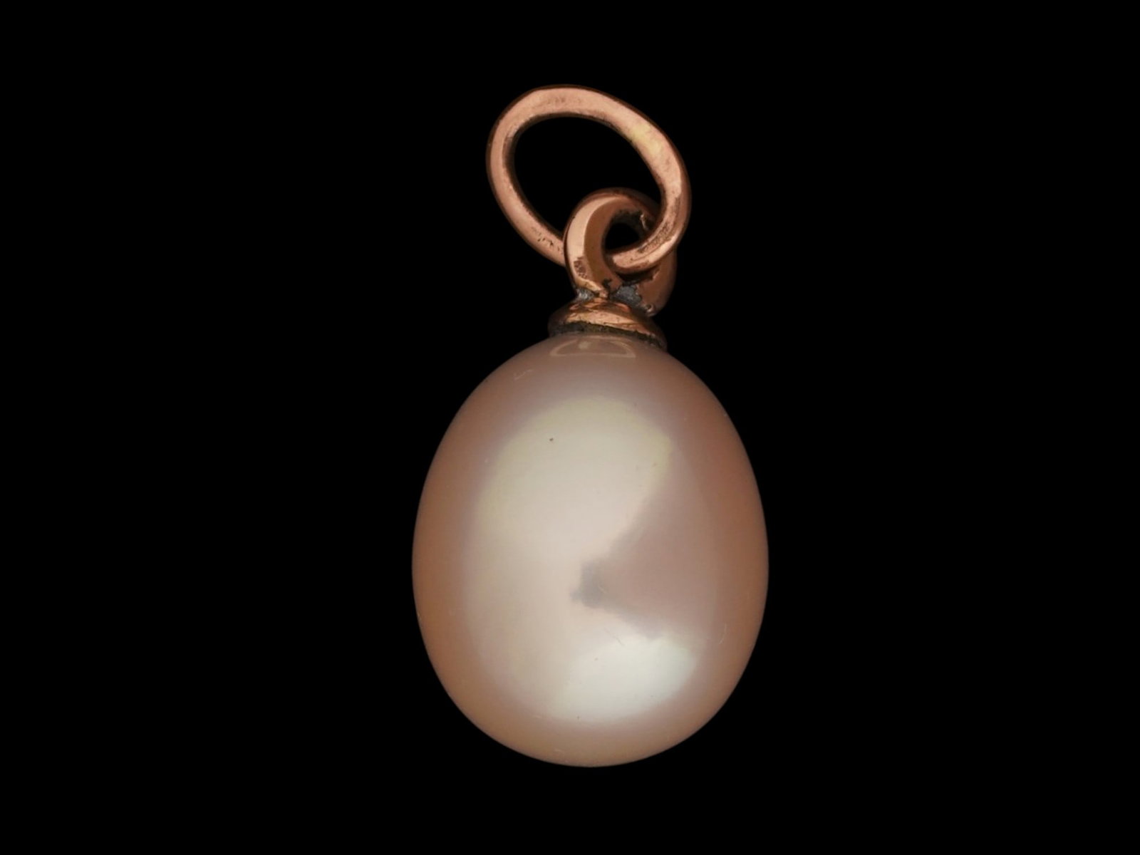 RUSSIAN GOLD AND PEARL EASTER EGG PENDANT WITH RUBY - 4