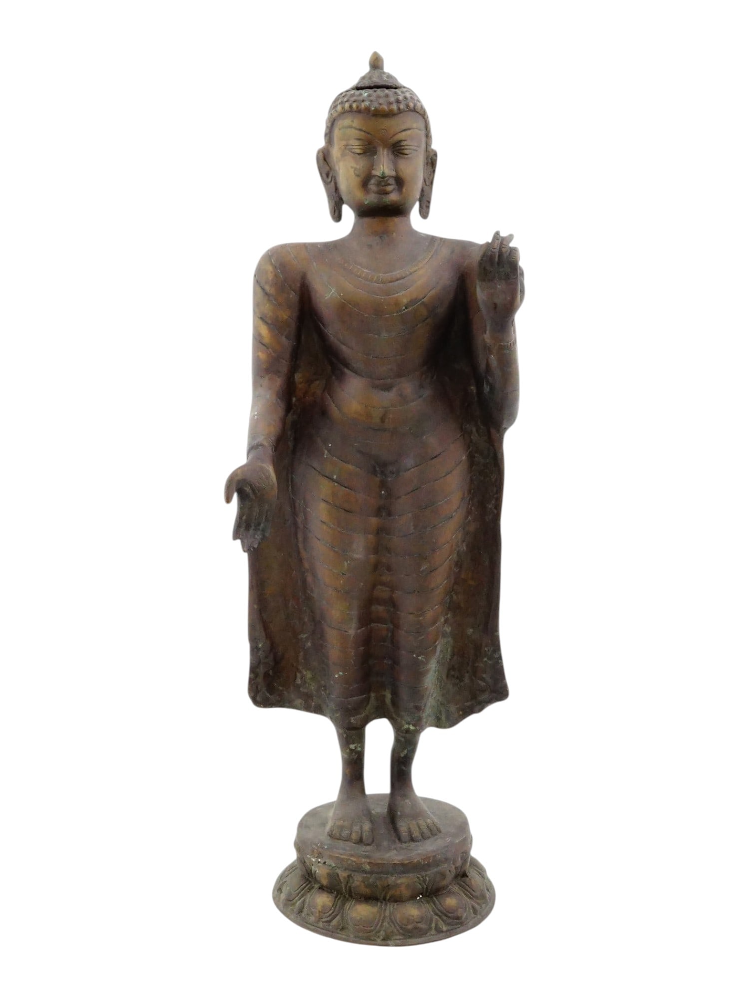 VINTAGE BUDDHIST BRONZE AVALOKITESVARA FIGURINE (1 of 8)