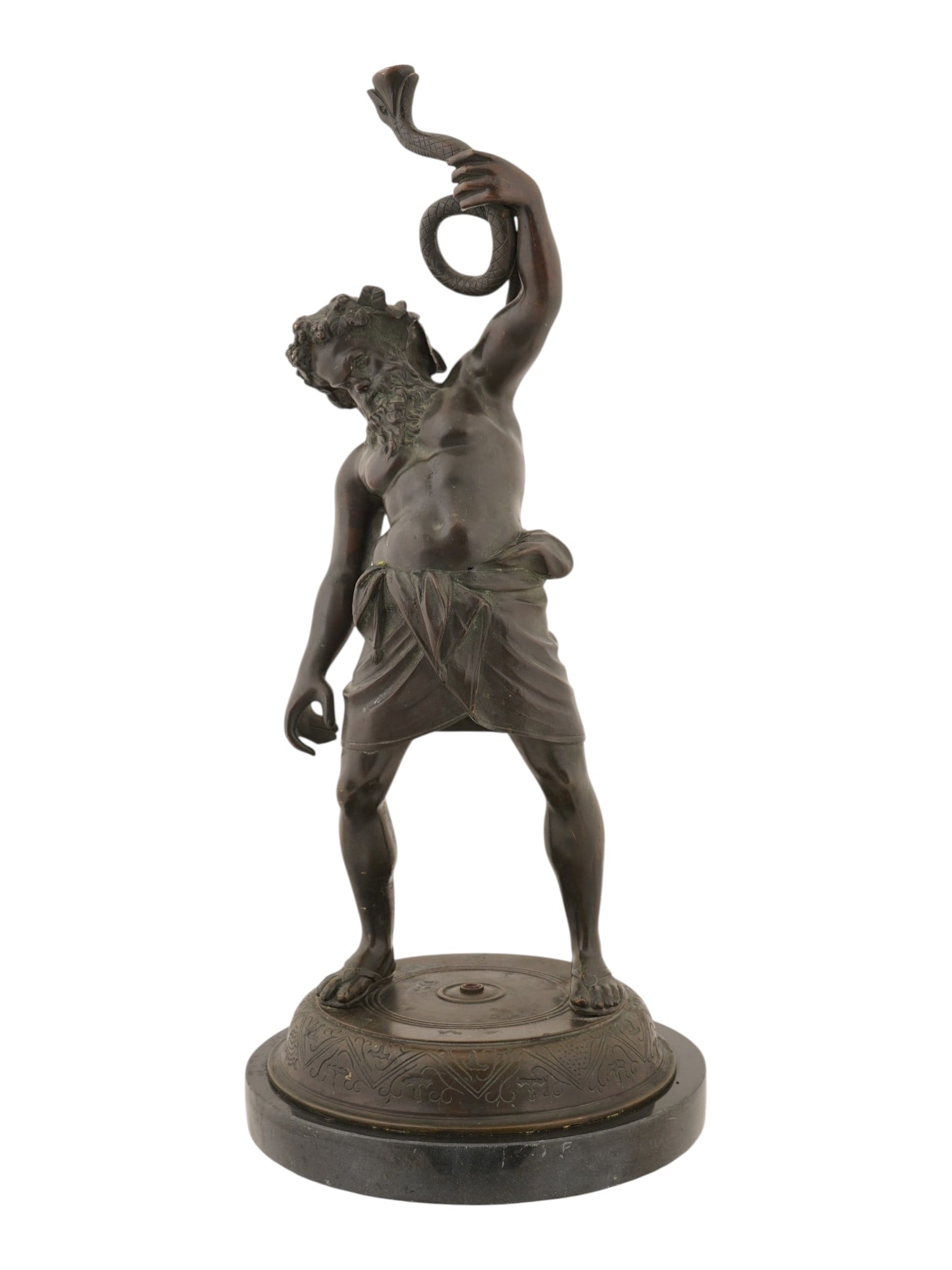 ANTIQUE BRONZE GRAND TOUR FIGURE SILENUS OF POMPEII (1 of 5)