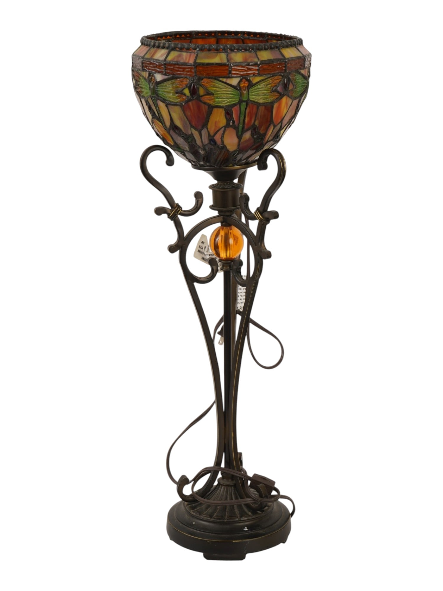 ART NOUVEAU DALE TIFFANY BRIAR DRAGONFLY TABLE LAMP (1 of 10)