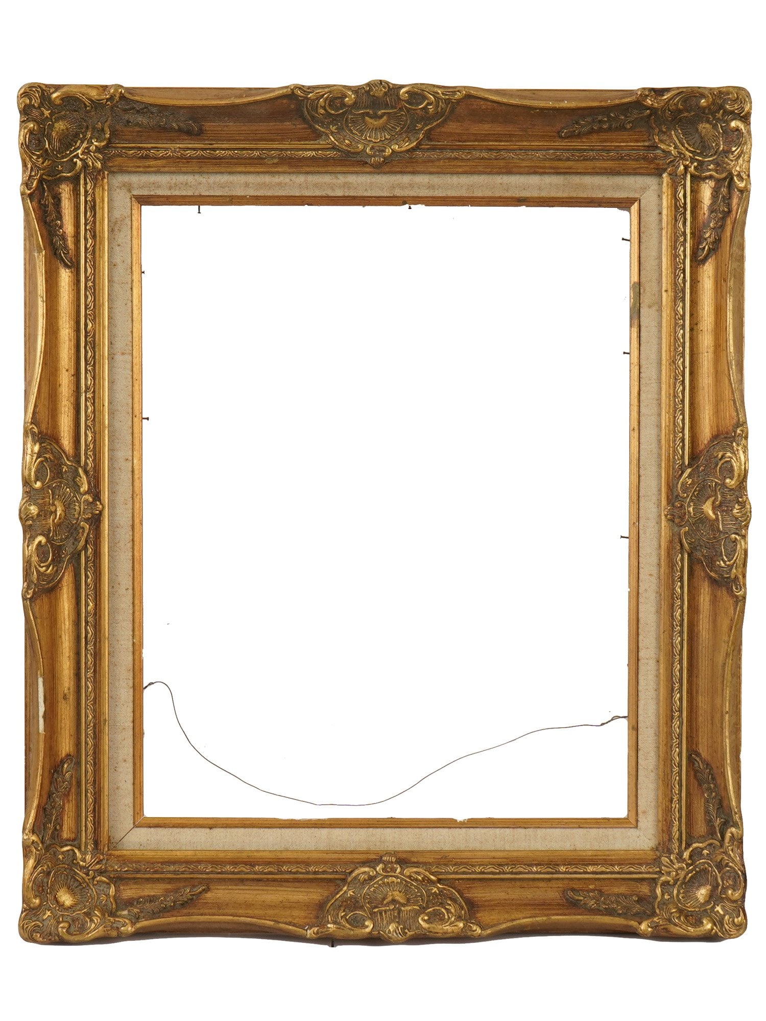 COLLECTION OF THREE RECTANGULAR GILDED WOODEN FRAMES - 6