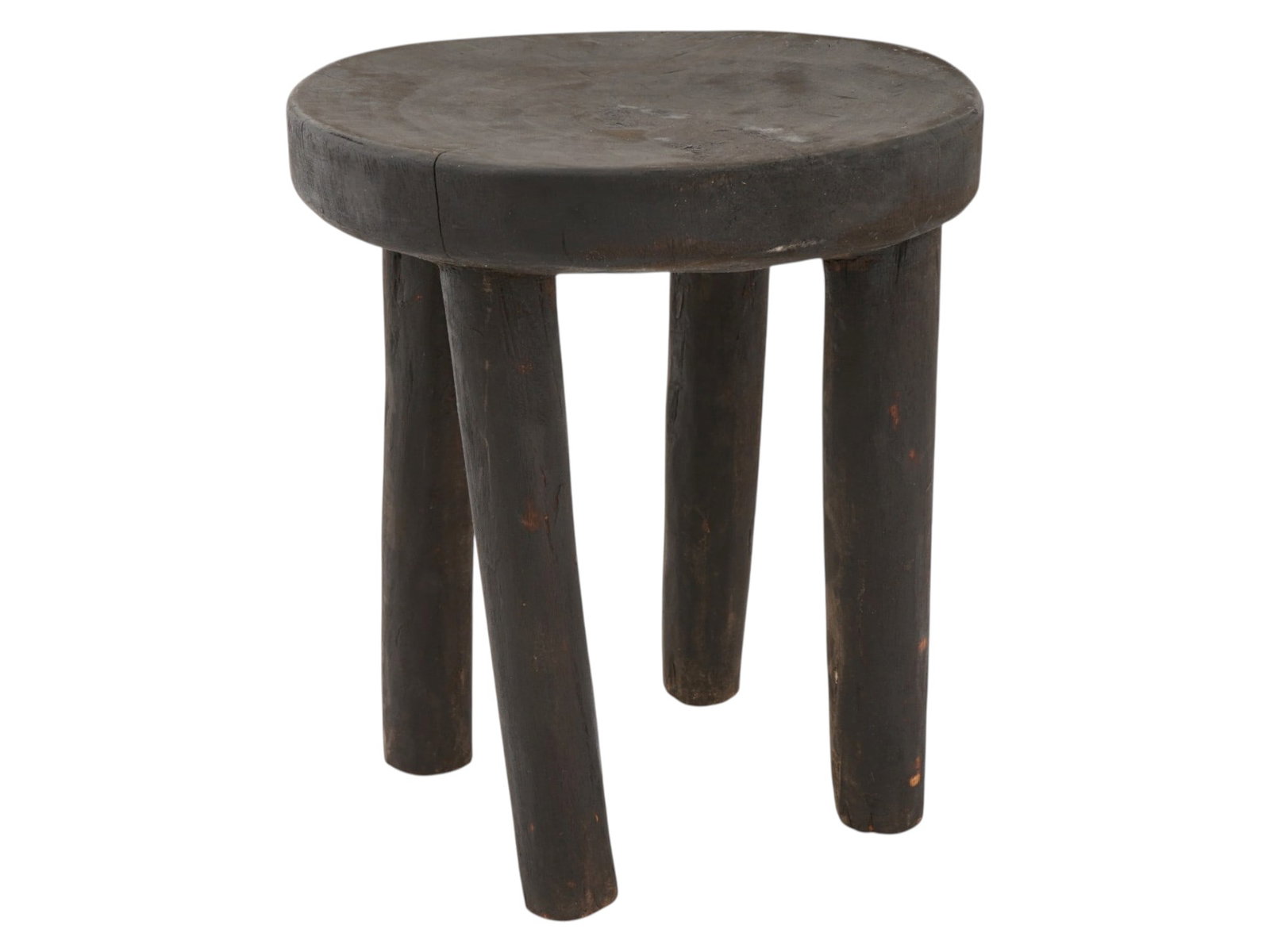 AFRICAN WOOD SENUFO MILKING STOOL FROM IVORY COAST (1 of 9)