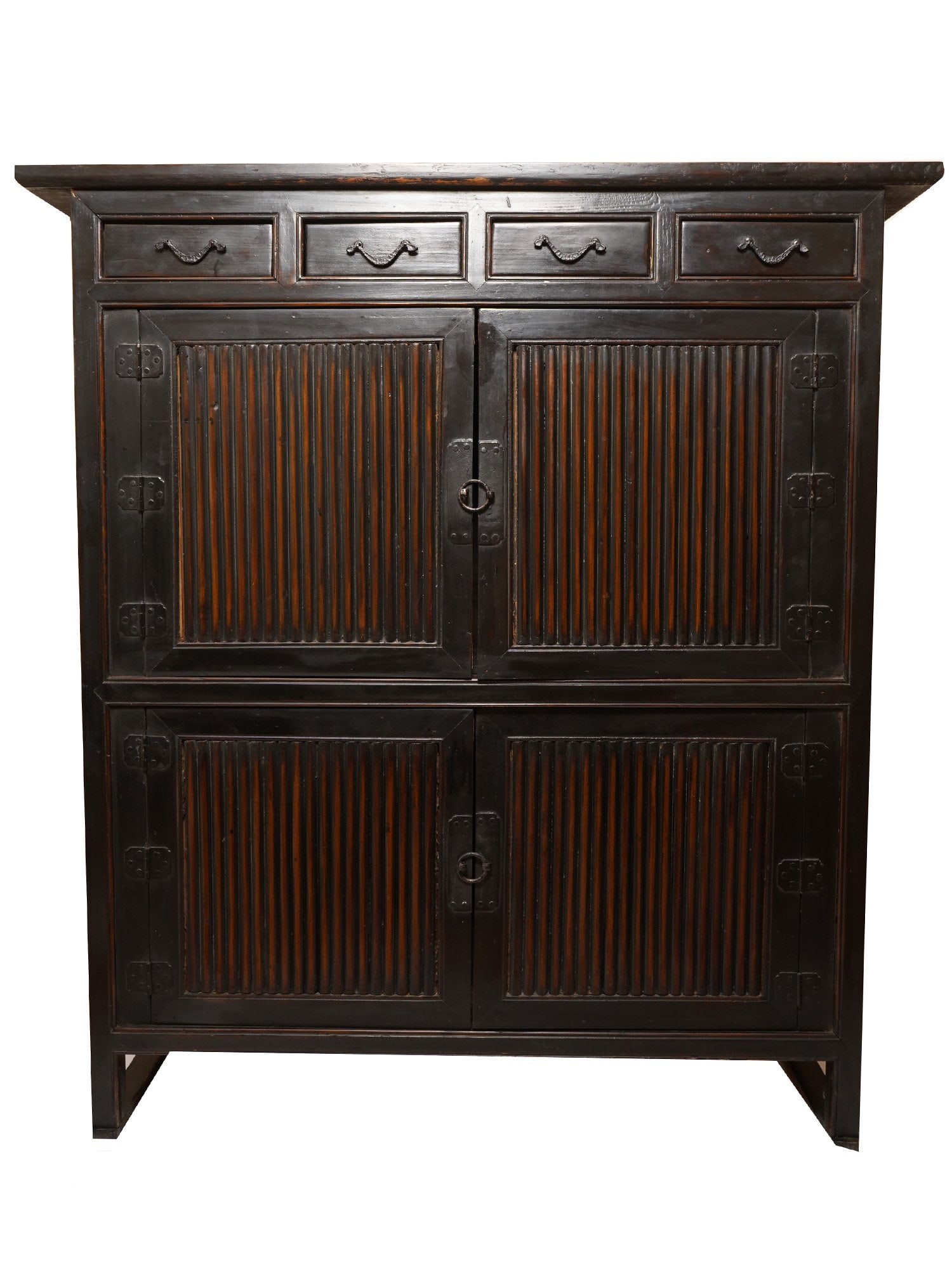 ANTIQUE KOREAN JOSEON DYNASTY ROYAL LACQUER BOOK CHEST (1 of 12)