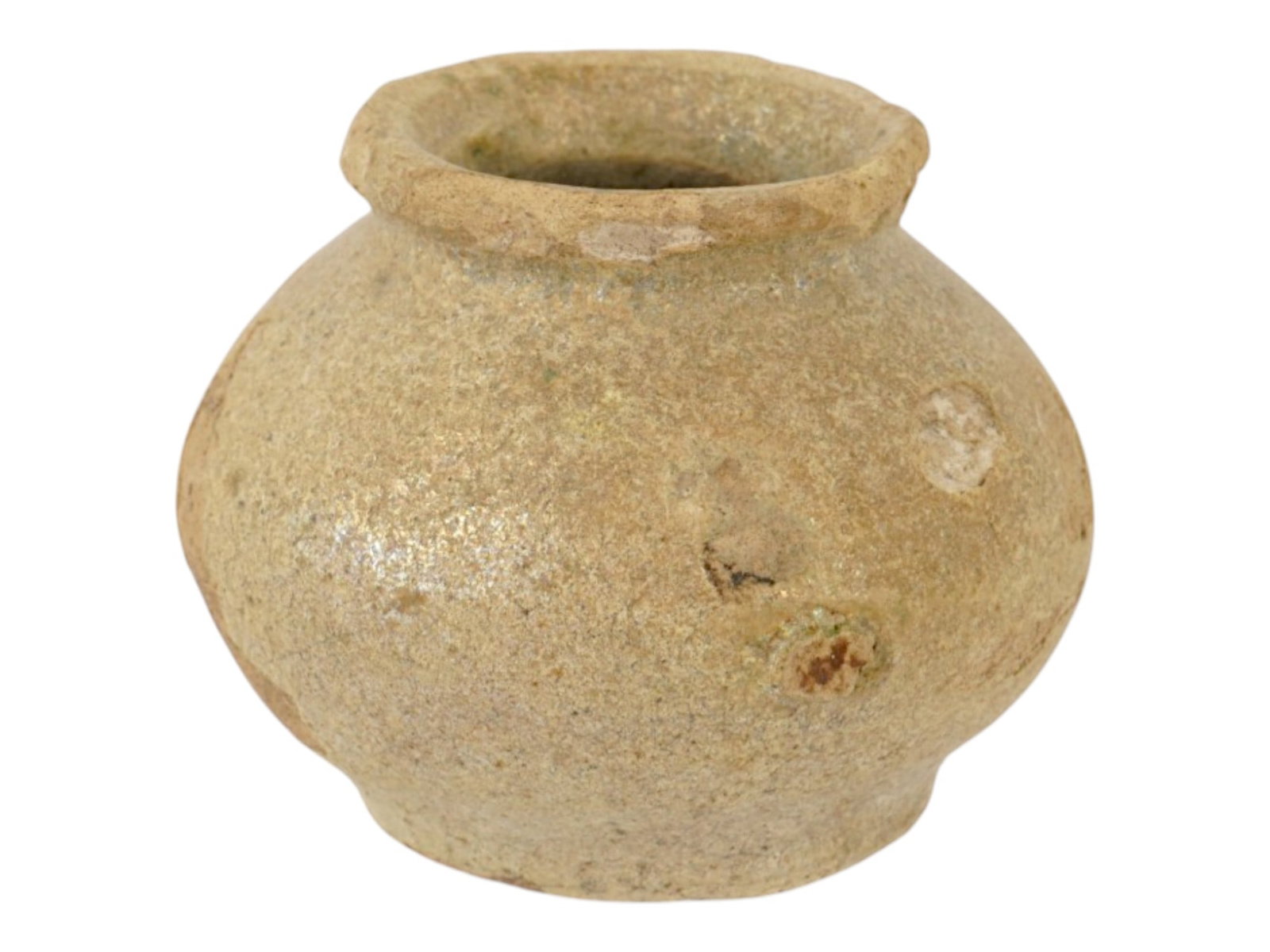 12TH CEN AD ANCIENT ISLAMIC GLAZED CERAMIC INKWELL (1 of 4)