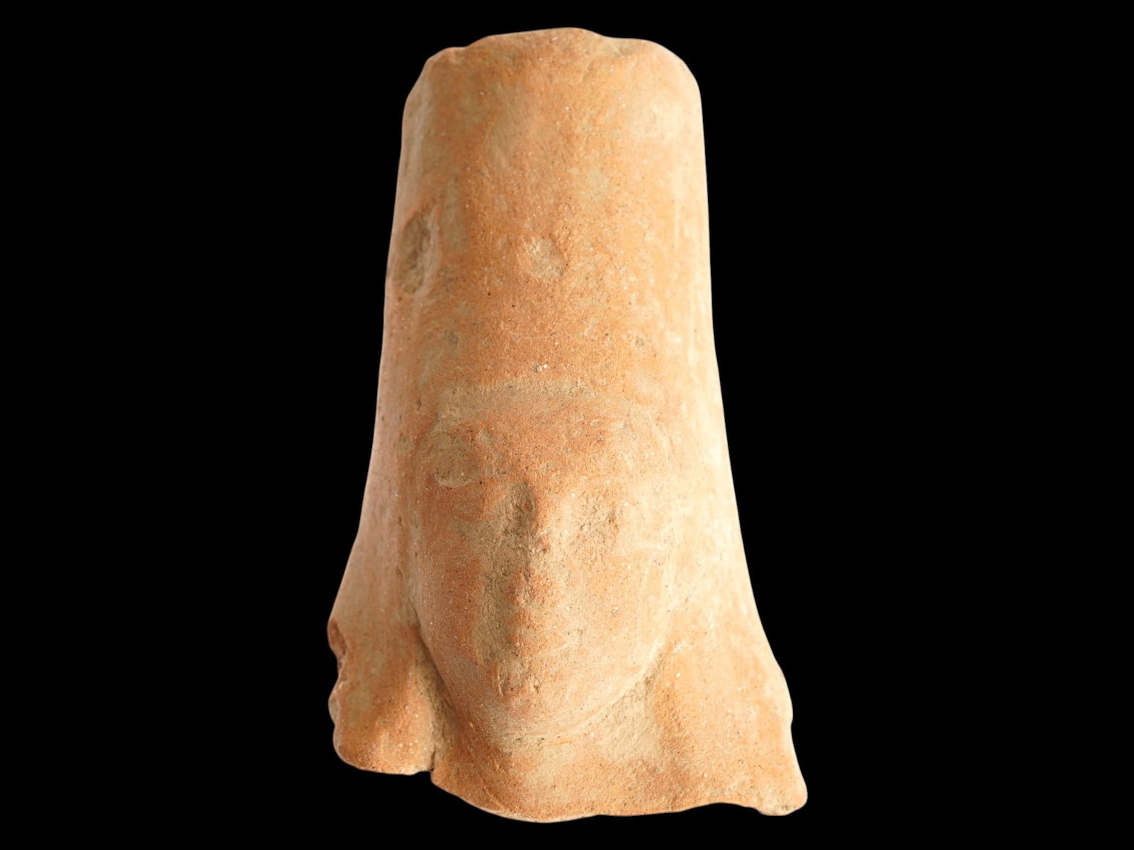 ANCIENT GREEK HELLENISTIC TERRACOTTA FEMALE HEAD (1 of 5)