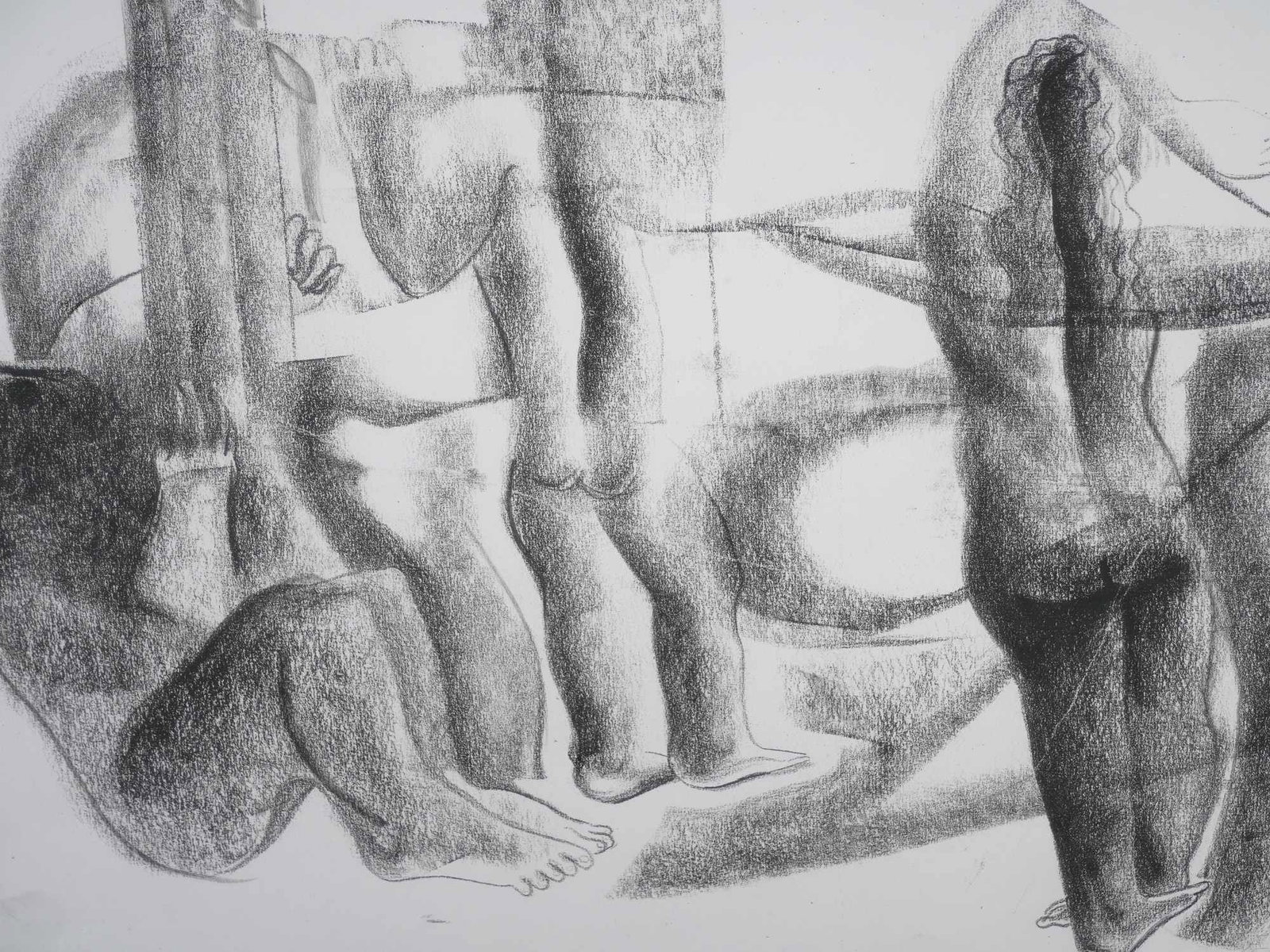 BELARUSIAN NUDE STUDY GRAPHITE DRAWING SIGNED LD - 2