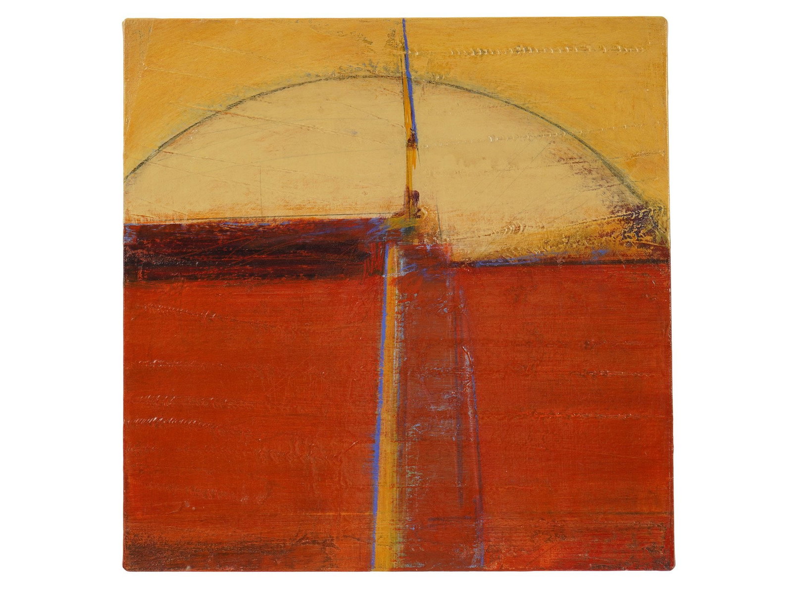 AMERICAN OIL ABSTRACT PAINTING BY KAREN JACOBS (1 of 4)