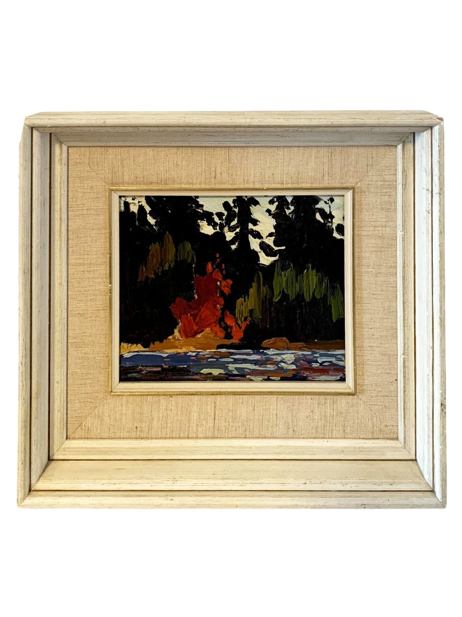 LANDSCAPE PAINTING SIGNED ARTHUR LLOY OCTOBER MAPLE (1 of 4)