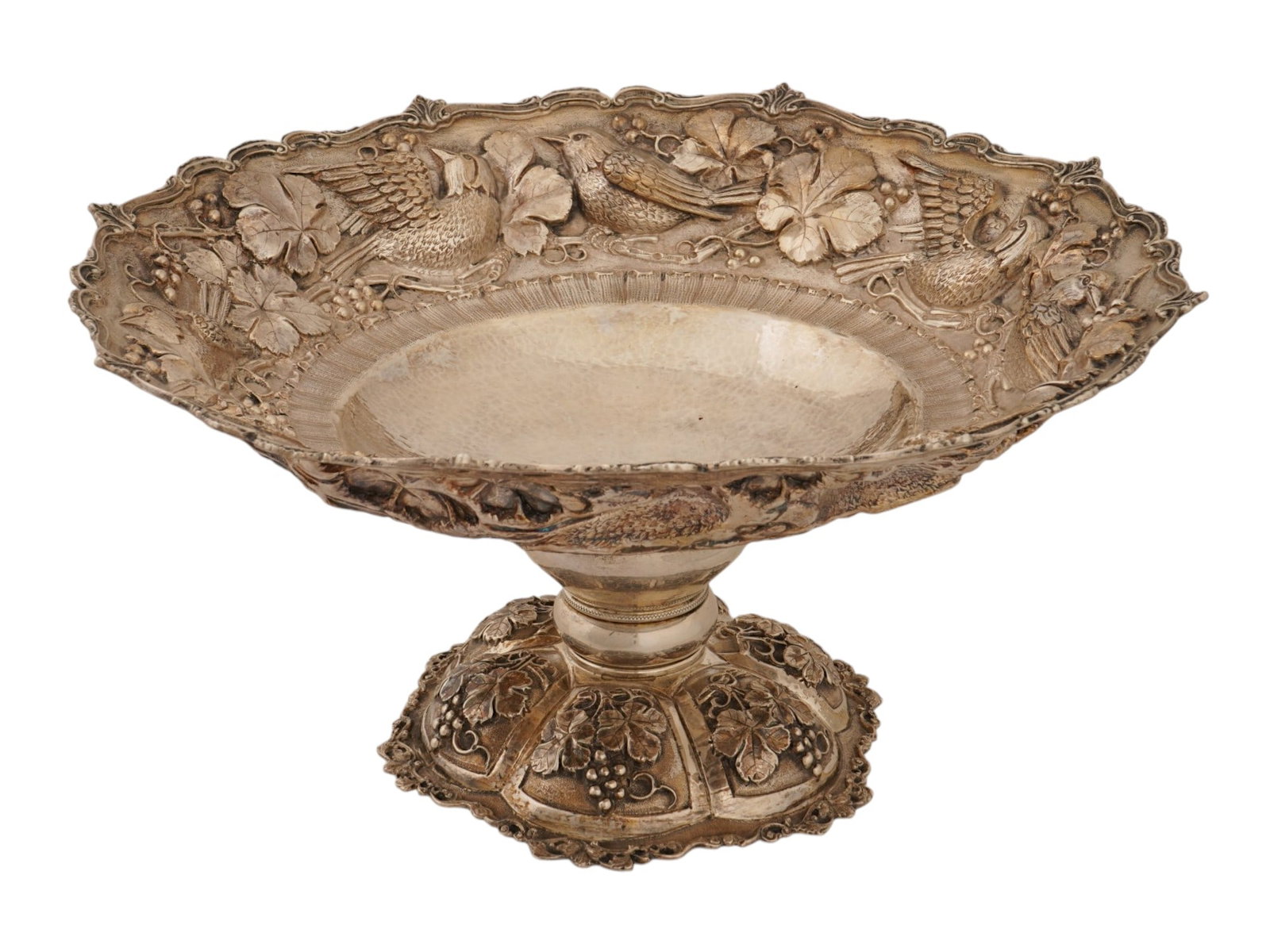 ANTIQUE AMERICAN SILVER CENTERPIECE W BIRD MOTIF (1 of 10)