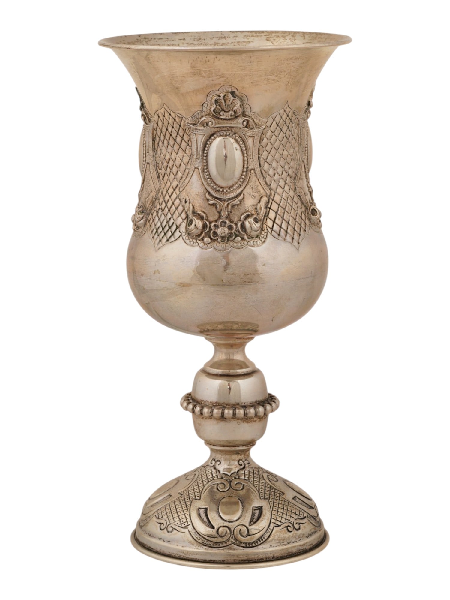 ANTIQUE JUDAICA JEWISH SABBATH SILVER KIDDUSH CUP (1 of 8)