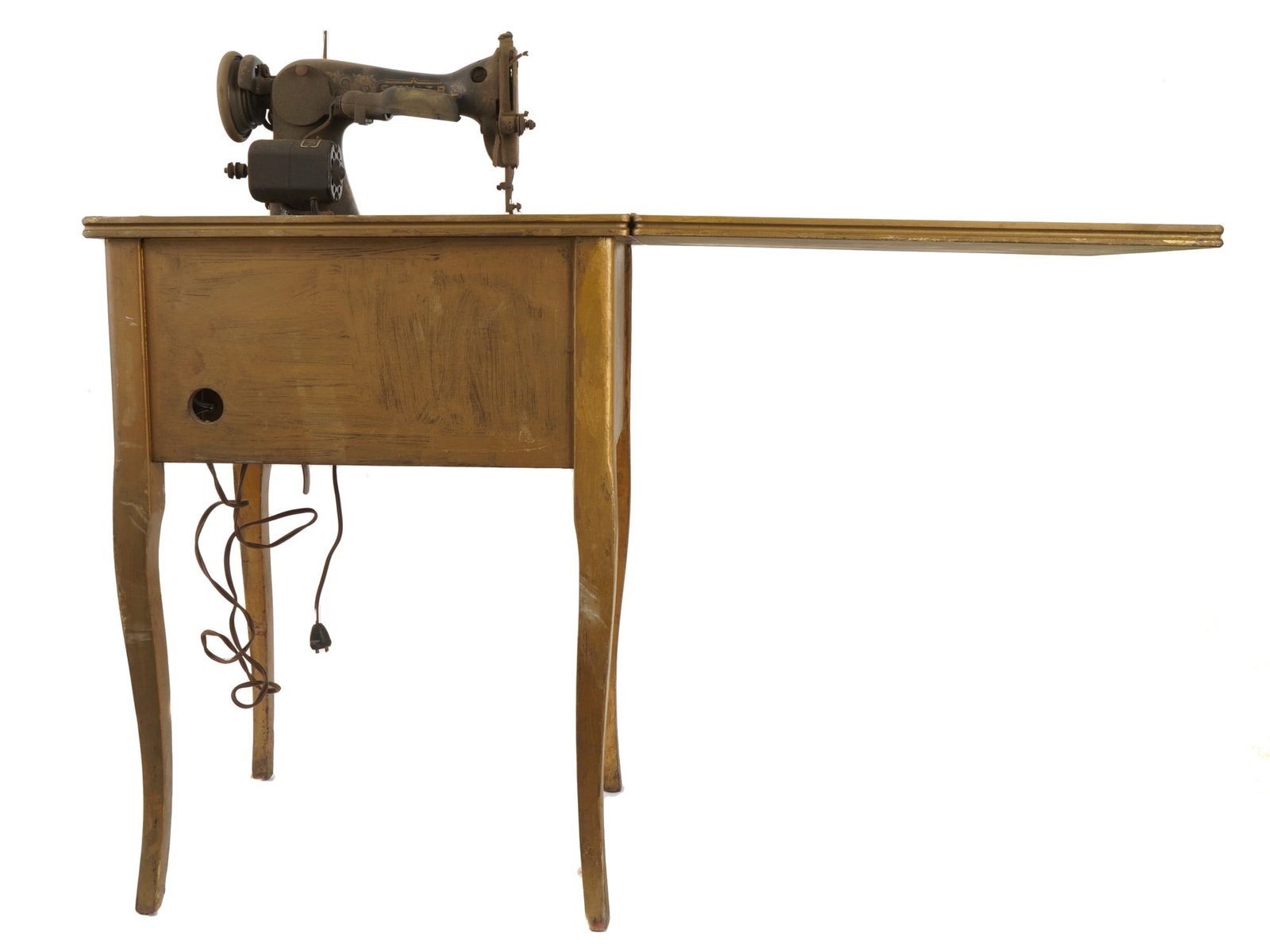 EARLY 20TH C SINGER SPHINX SEWING MACHINE - 4