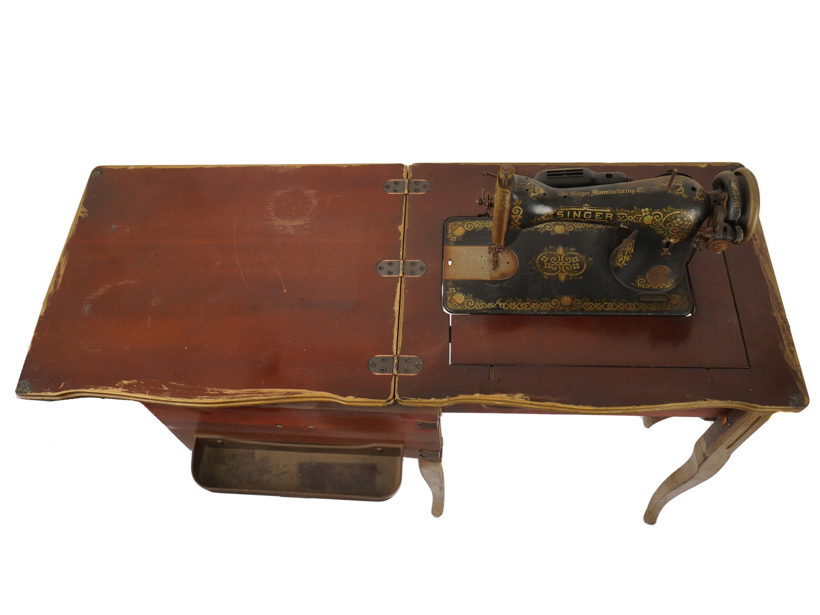 EARLY 20TH C SINGER SPHINX SEWING MACHINE - 5