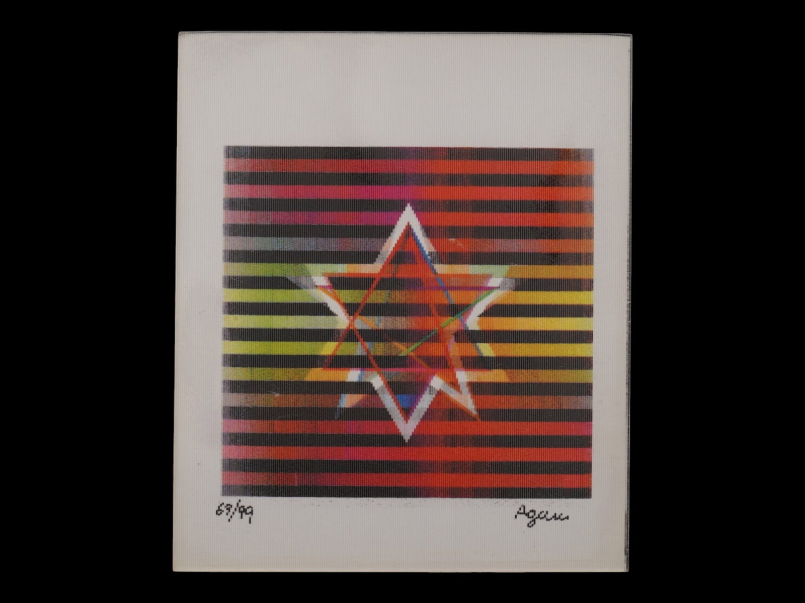 ISRAELI KINETIC AGAMOGRAPH YAACOV AGAM STAR OF DAVID (1 of 5)