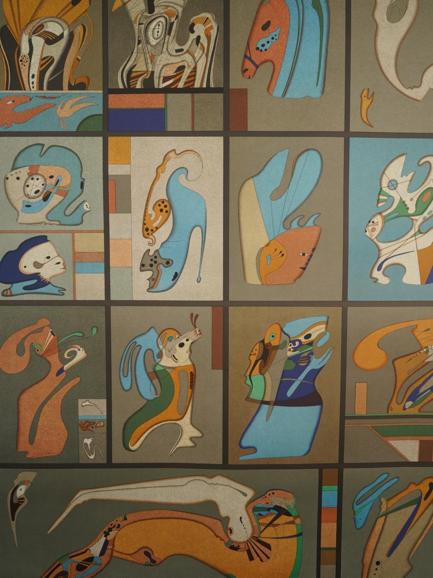 MIHAIL CHEMIAKIN COLOR LITHOGRAPH THE FALL OF ICARUS (1 of 7)